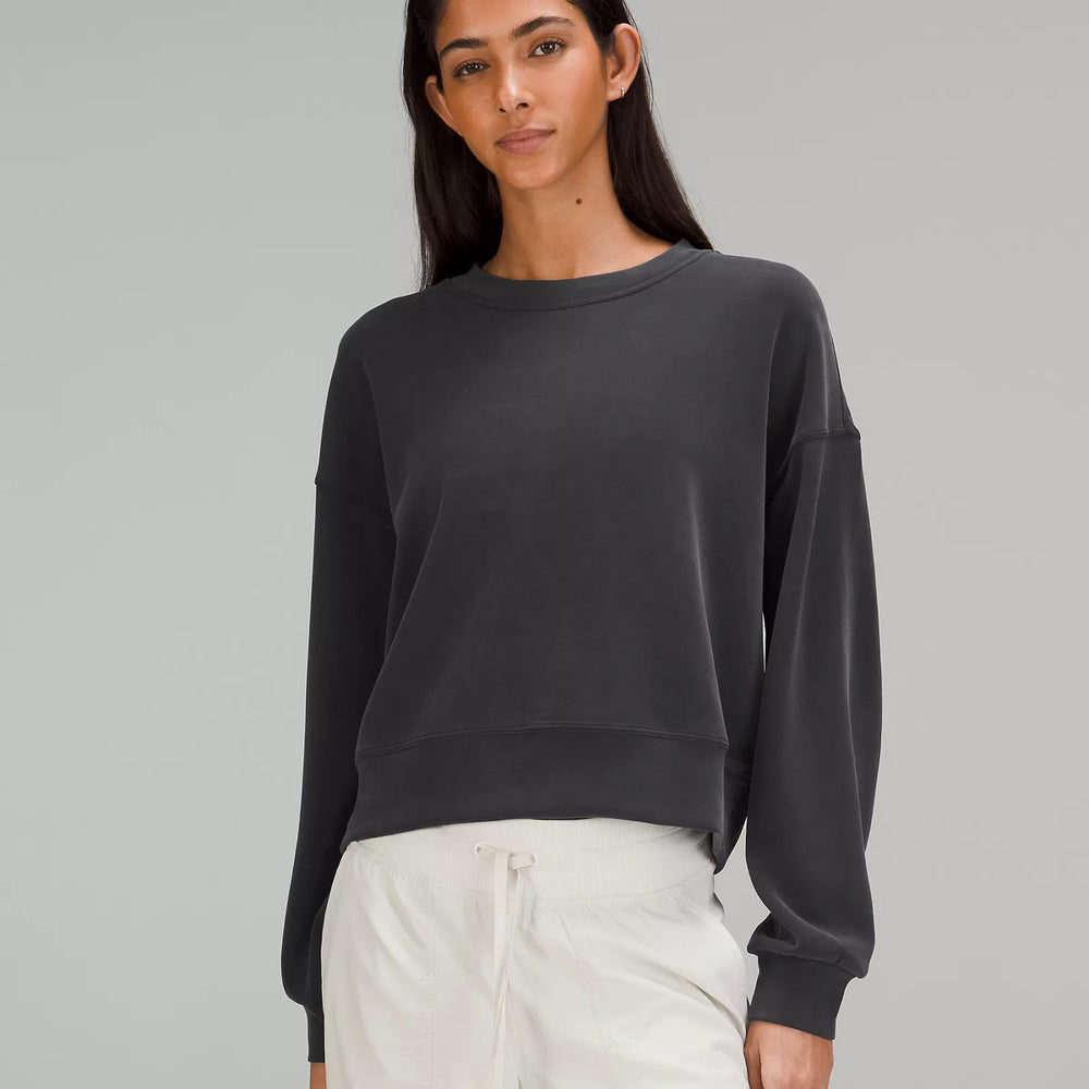 Softstreme Perfectly Oversized Cropped Crew | Black