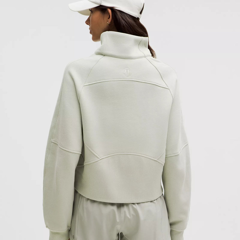 
                      
                        Scuba Oversized Funnel Neck Half Zip | Jade Grey
                      
                    