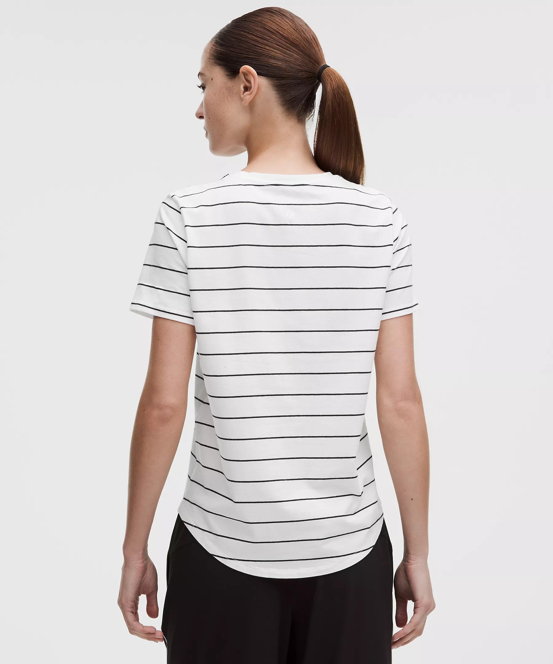 Love Crewneck T-Shirt | Swap Stripe White Black