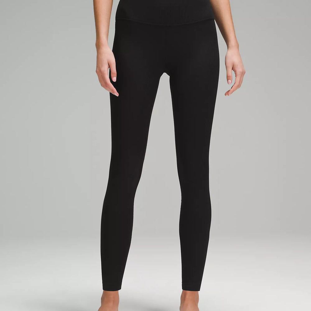 lululemon Align™ Ribbed High Rise Pant 28" | Black