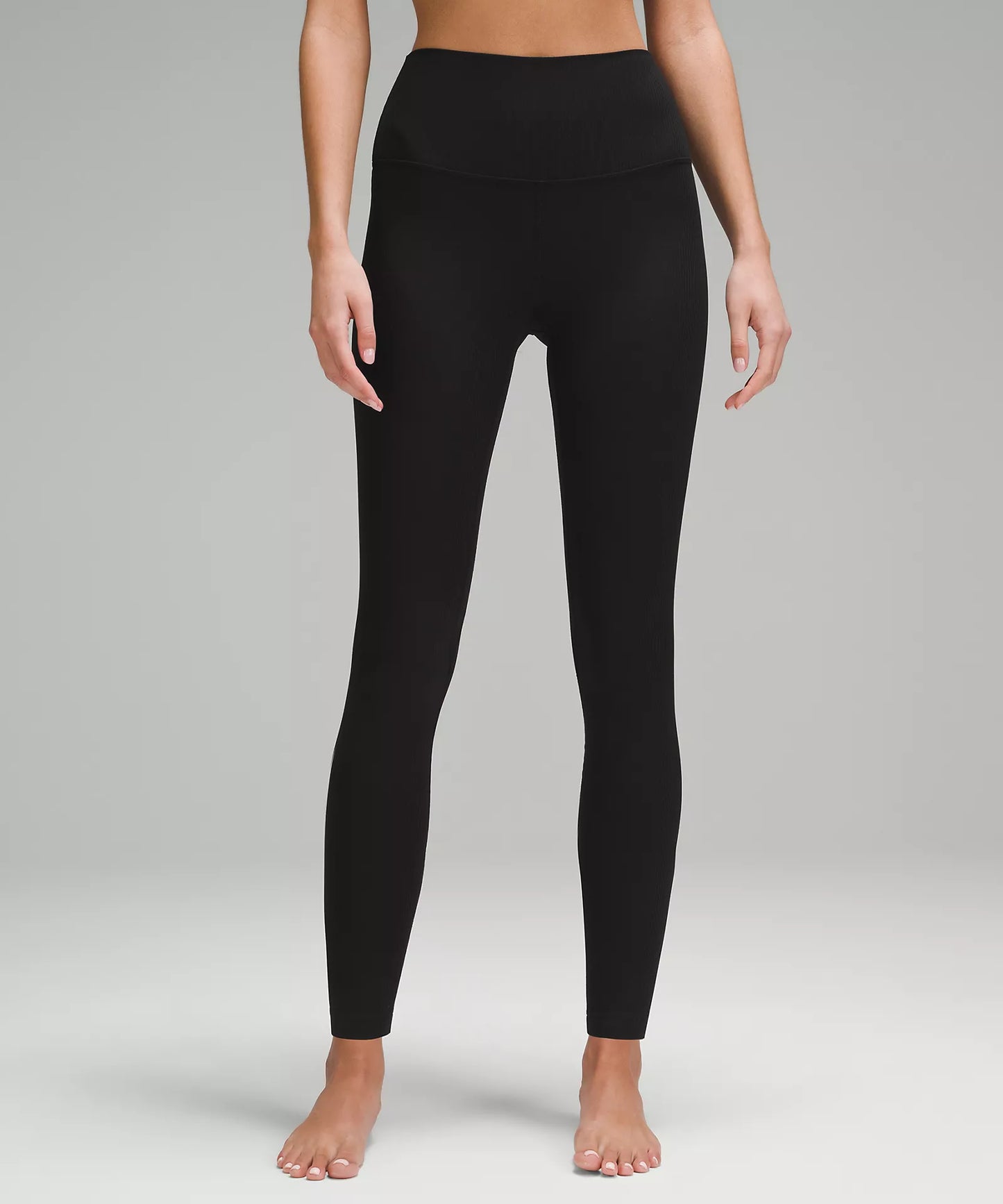 lululemon Align™ Ribbed High Rise Pant 28" | Black