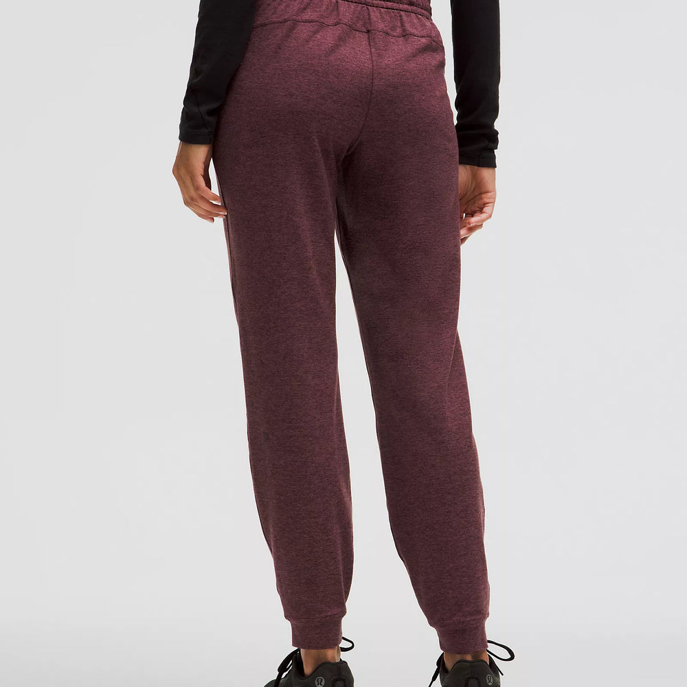 Soft Jersey Classic-Fit Mid-Rise Jogger 29" | Heathered Garnet/Heathered Red Merlot