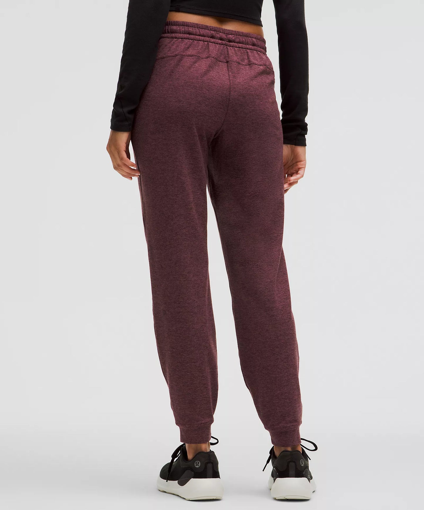 Soft Jersey Classic-Fit Mid-Rise Jogger 29" | Heathered Garnet/Heathered Red Merlot