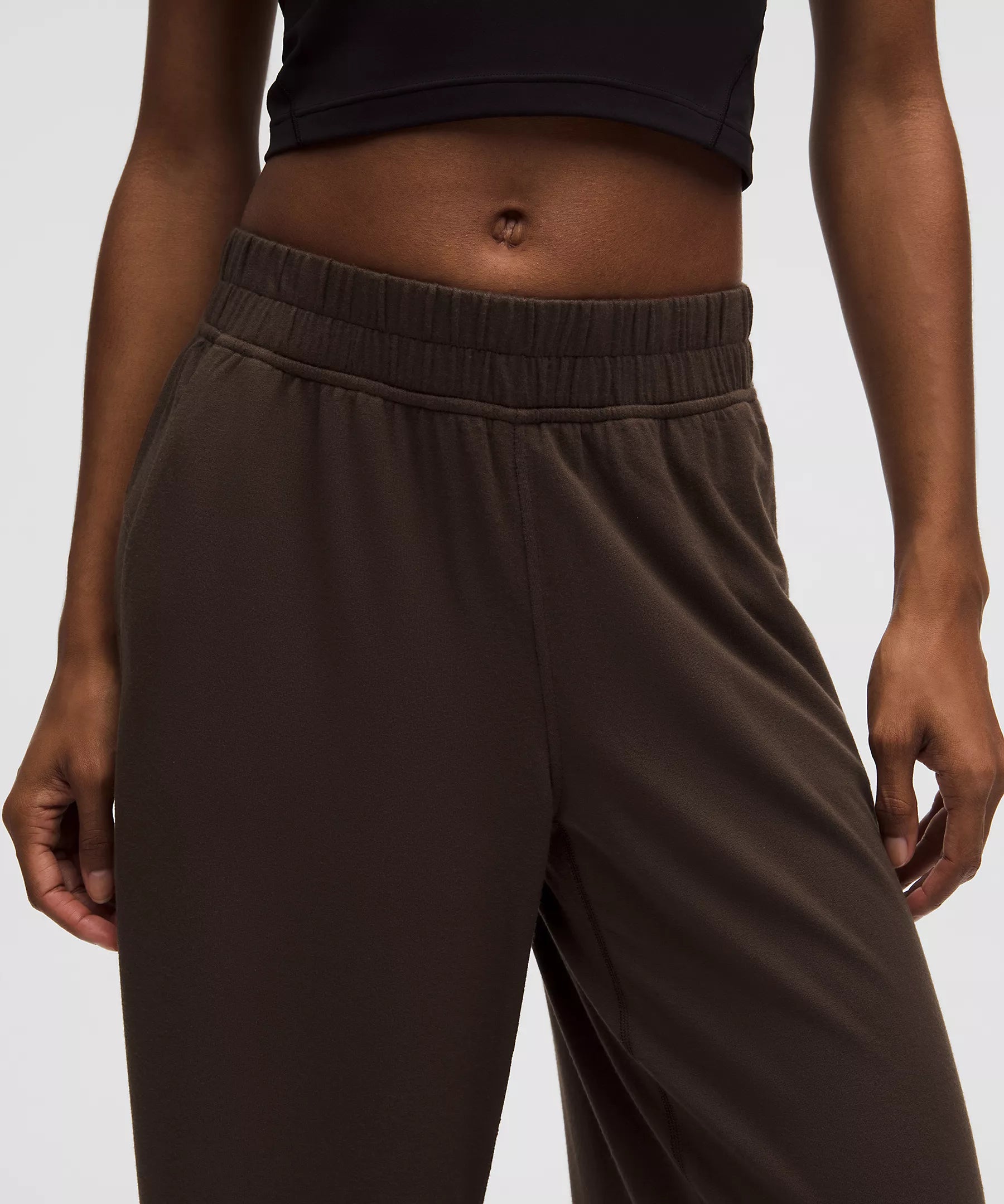 BeCalm Mid-Rise Wide-Leg Pant | Walnut Crunch