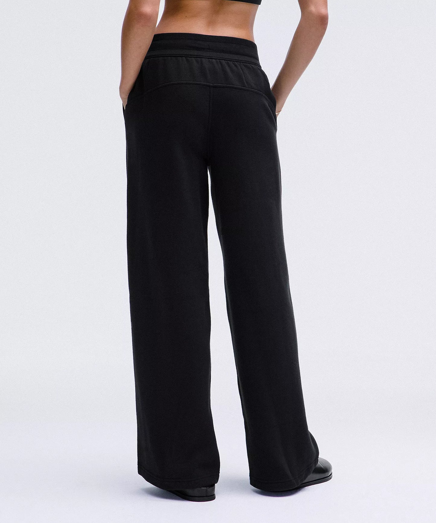 Scuba Mid-Rise Wide-Leg Pant *Regular 31" | Black