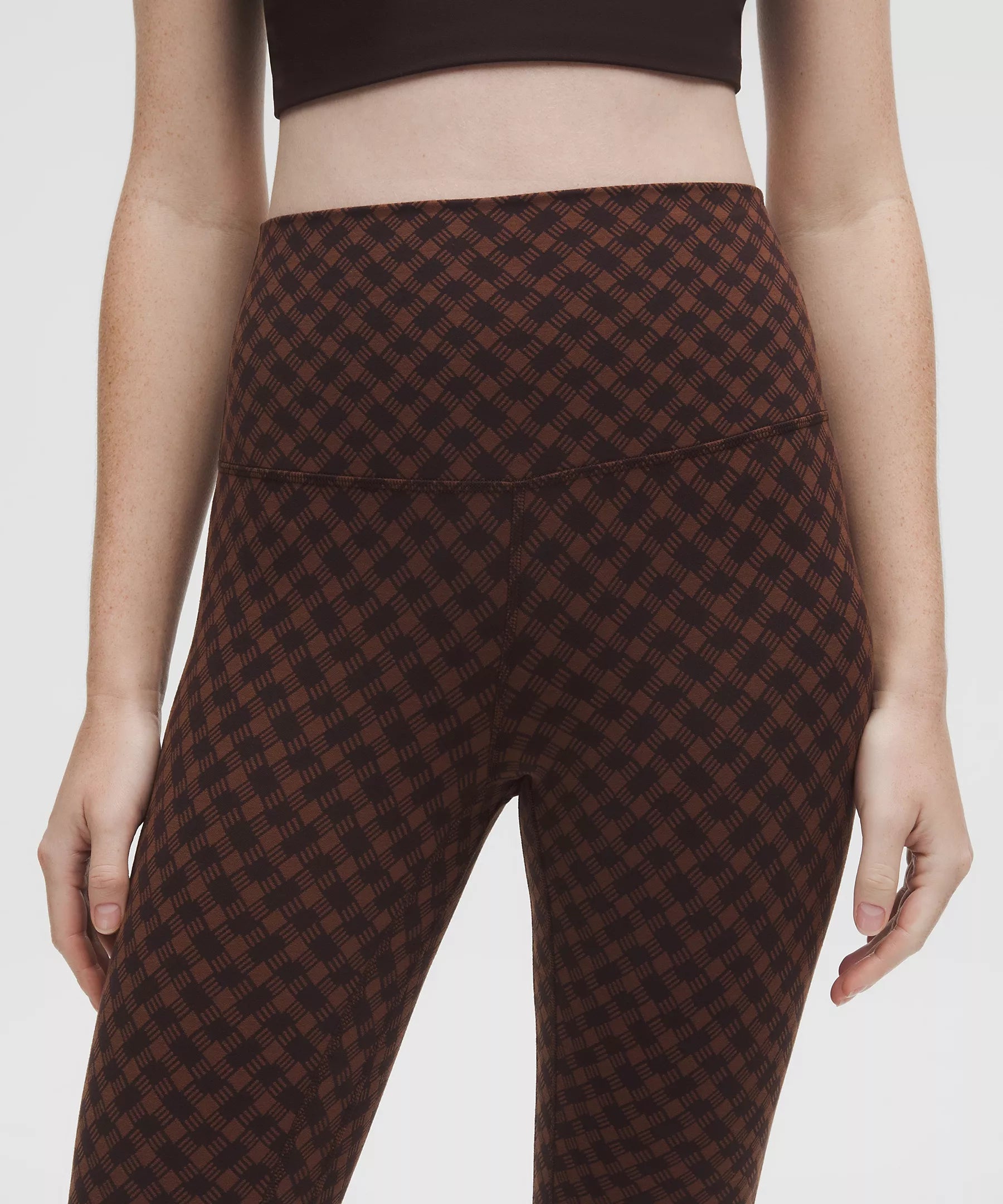 lululemon Align™ High-Rise Pant 25" *Jacquard | Square Heart Jacquard Java Sequoia