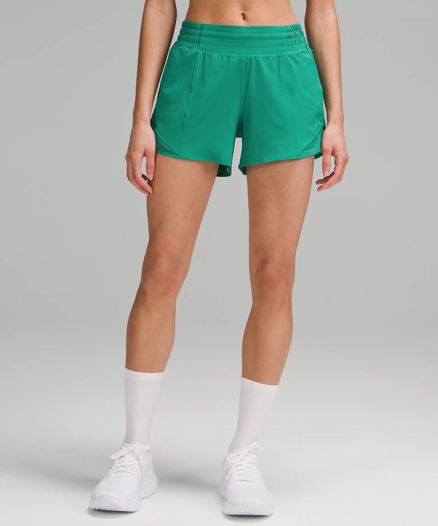 Hotty Hot High Rise Lined Short 4" | Cascadia Green