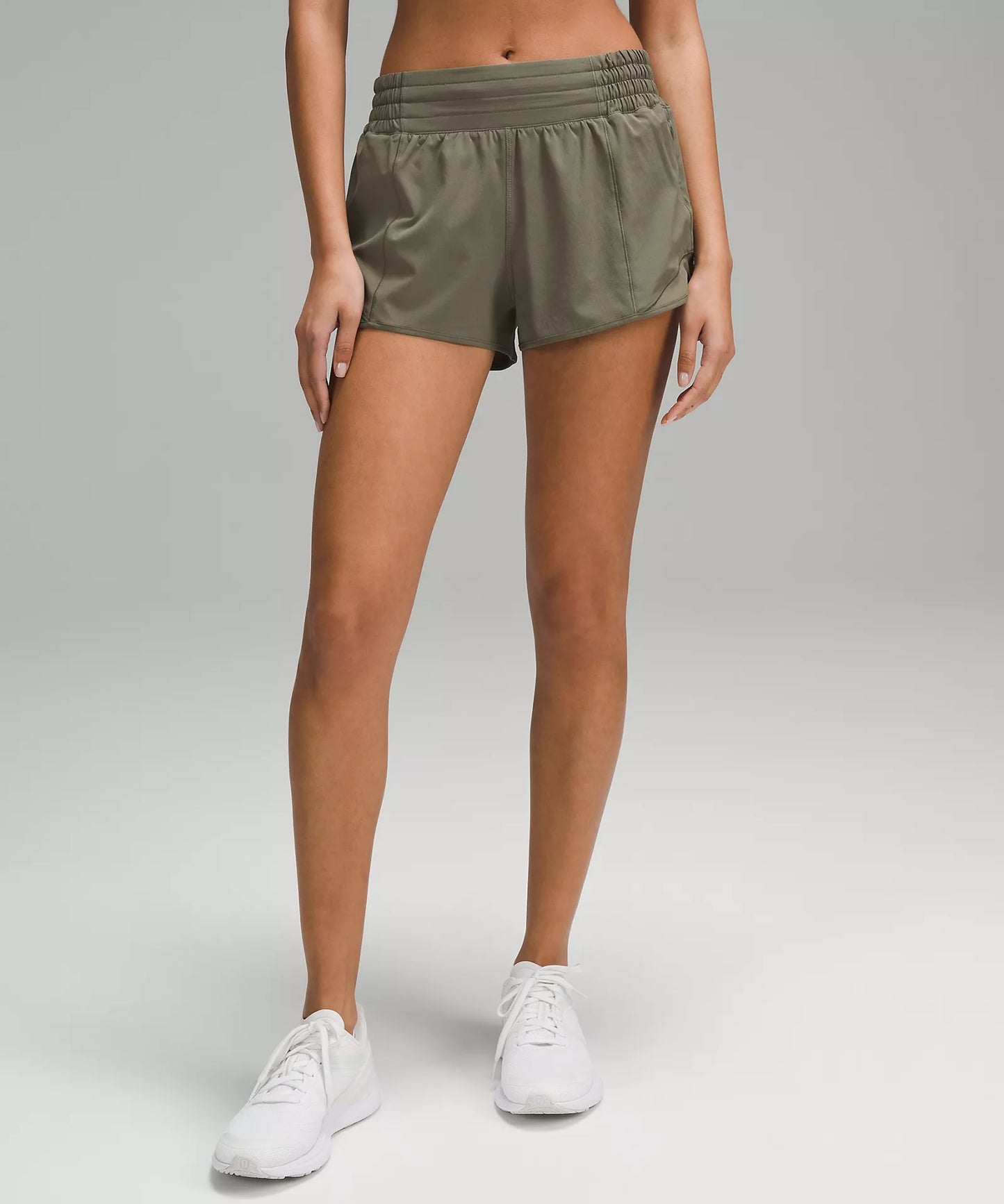 Army green lululemon shorts discount