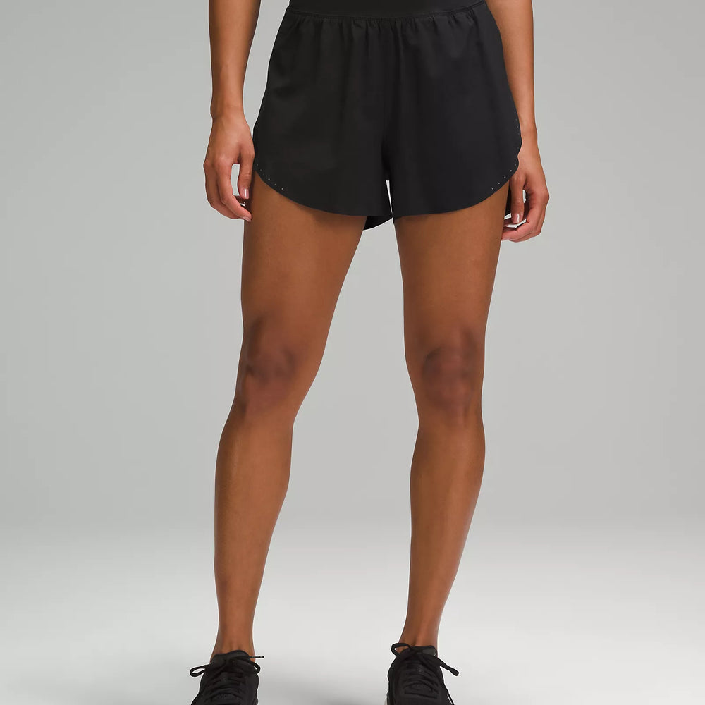 Fast and Free Reflective High-Rise Classic-Fit Short 3" | Black