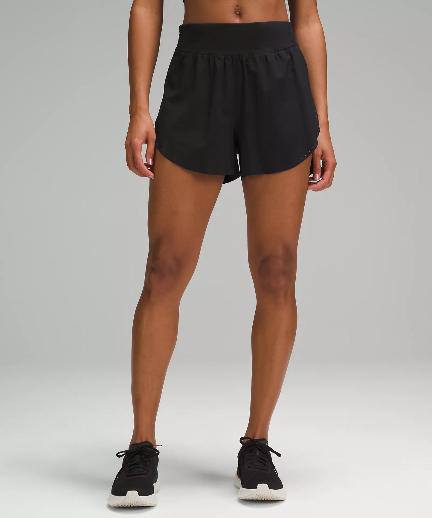 Fast and Free Reflective High-Rise Classic-Fit Short 3" | Black