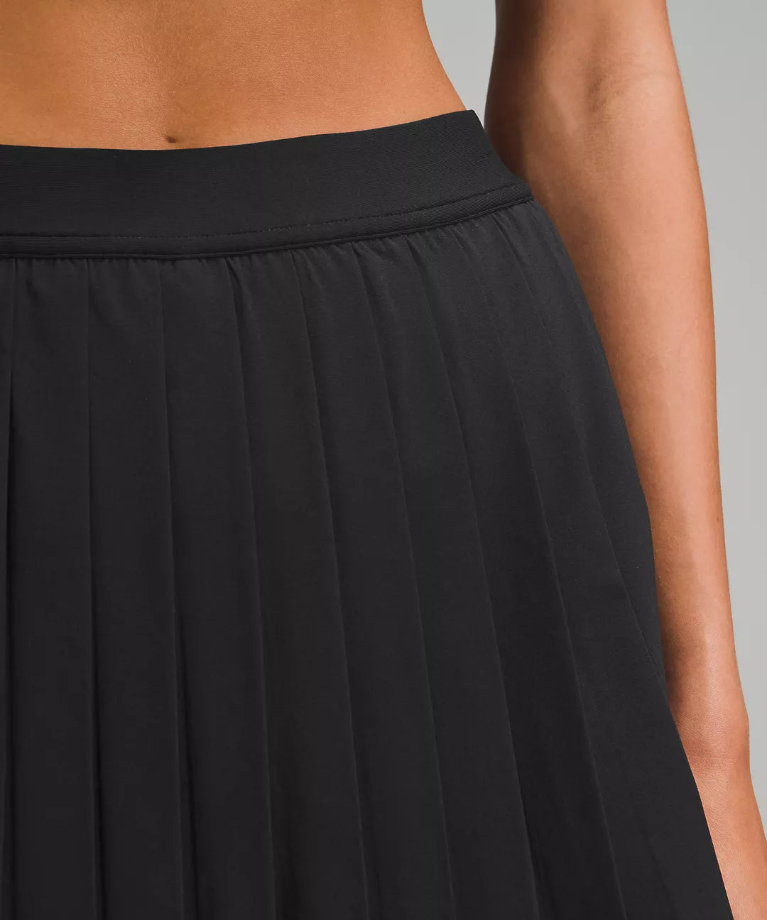 High Rise Pleated Tennis Skirt 14" | Black