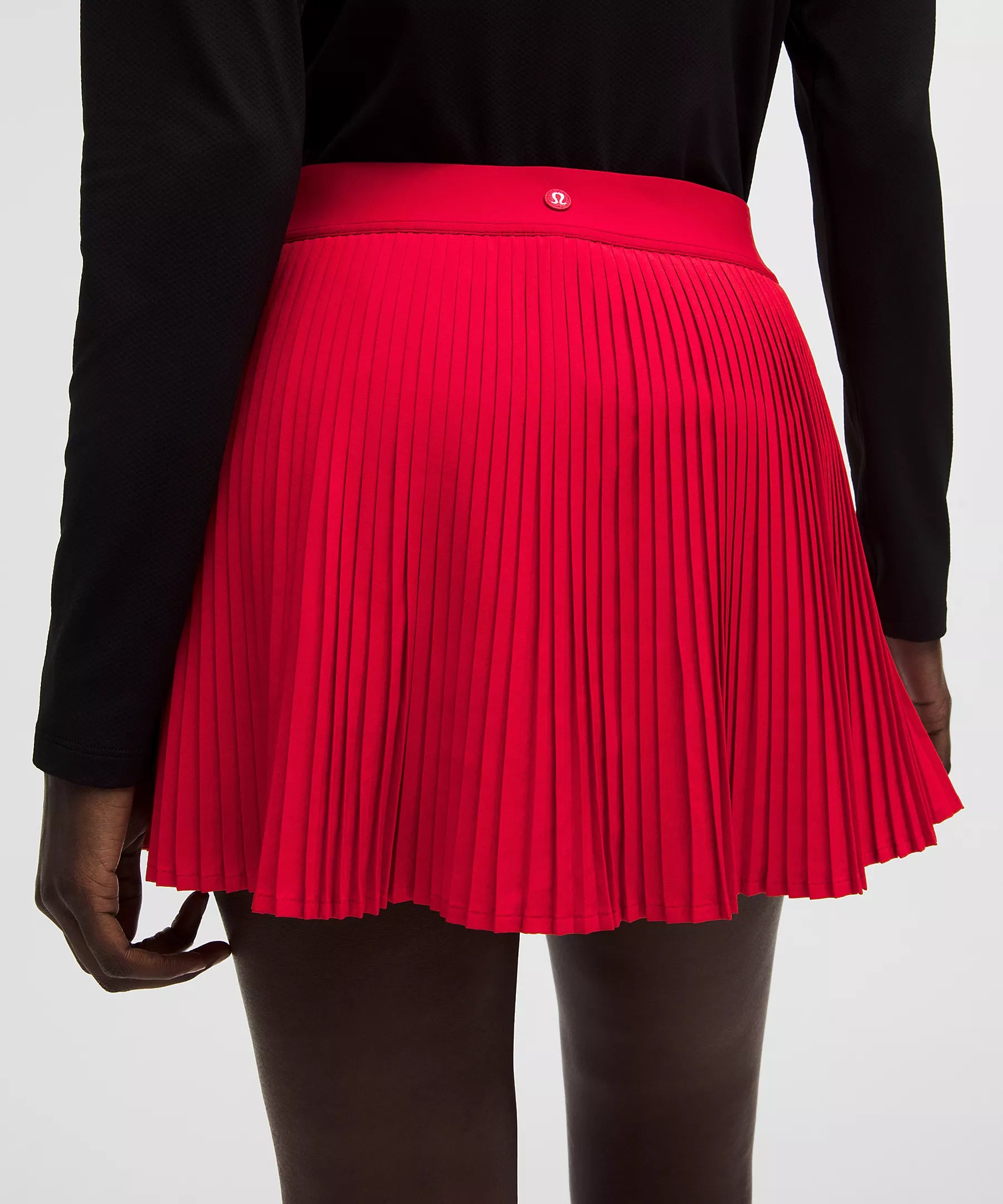 Varsity High-Rise Pleated Tennis Skirt | Oxford Red