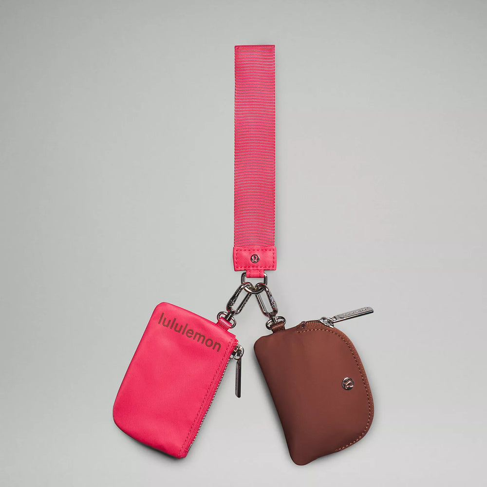 Dual Pouch Wristlet | Ancient Copper/Glaze Pink