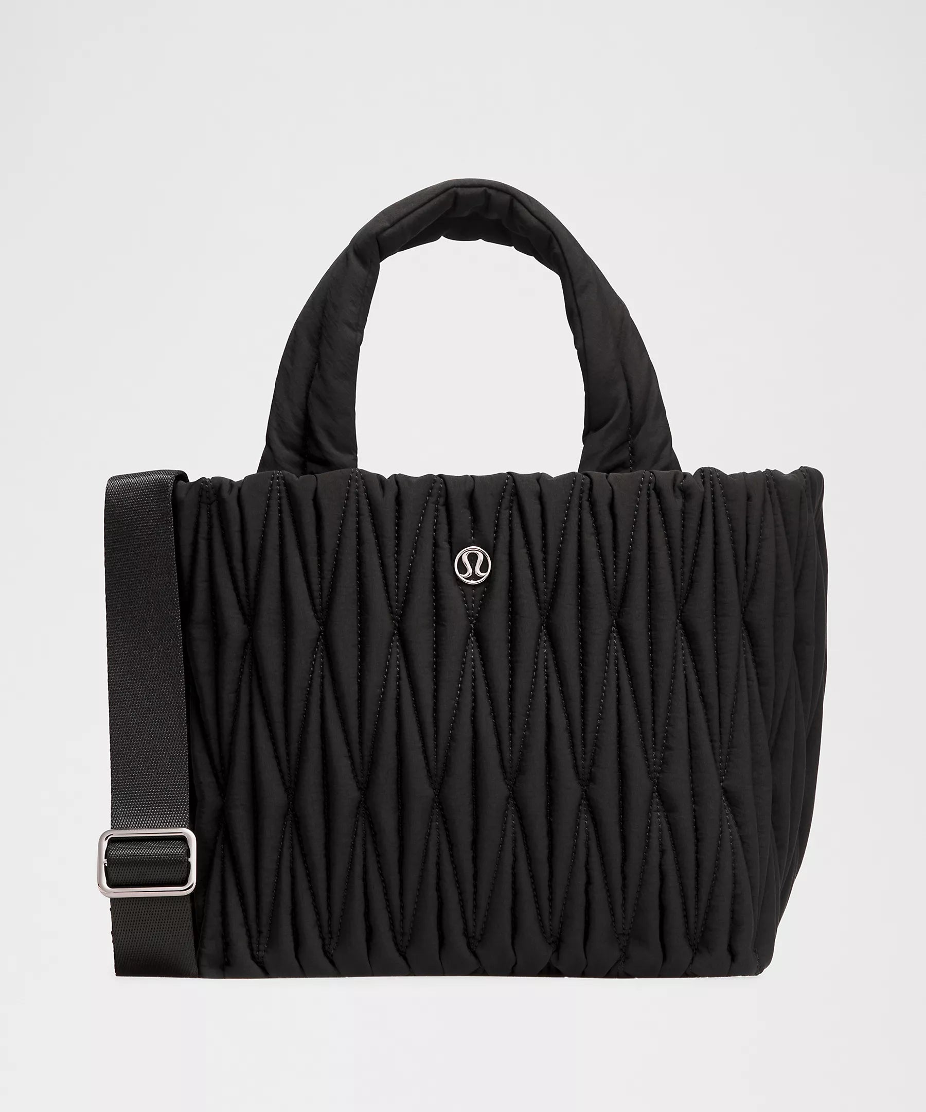 Diamond Quilt Tote Bag Mini 5L | Black