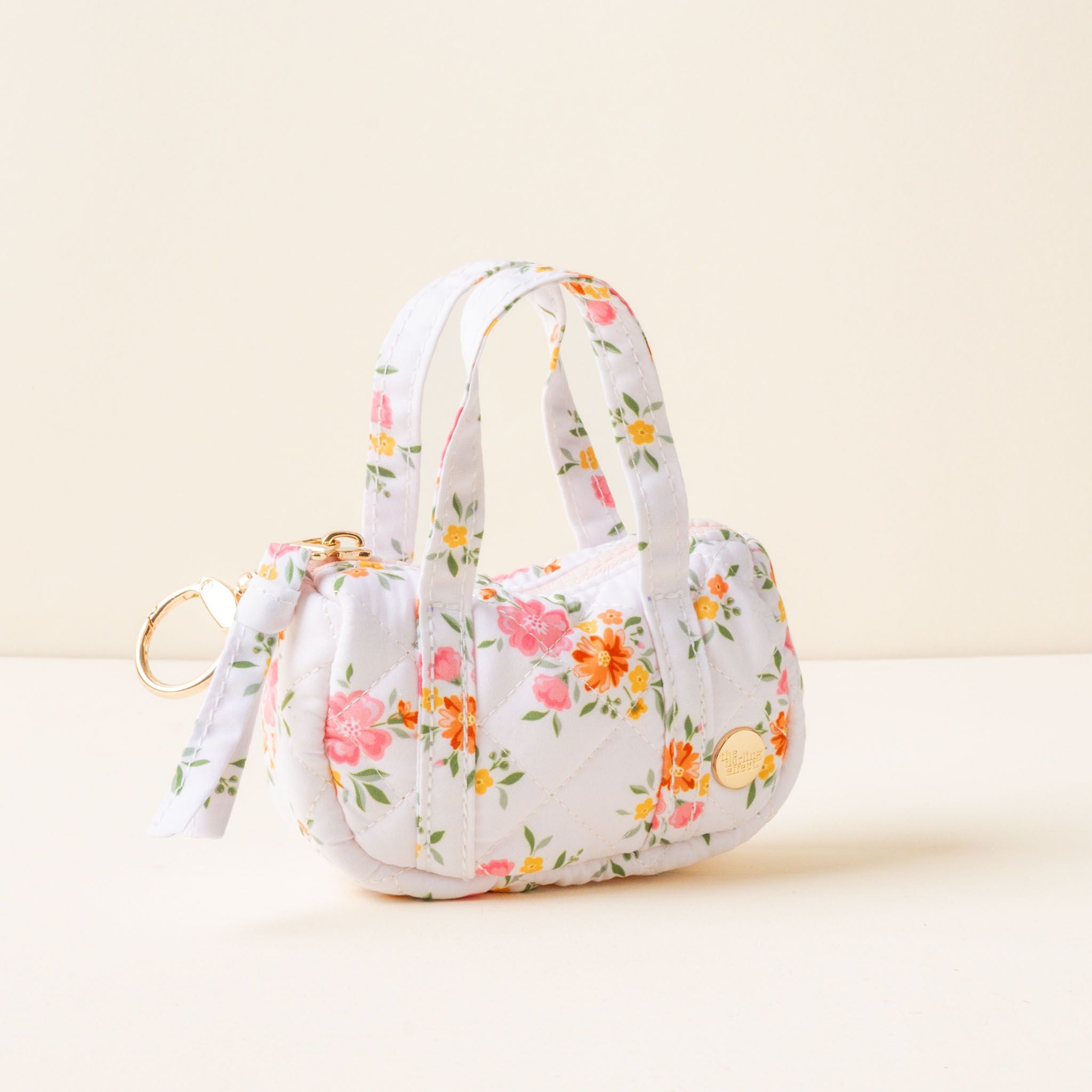 Quilted Duffle Keychain | Endless Daydream Cream