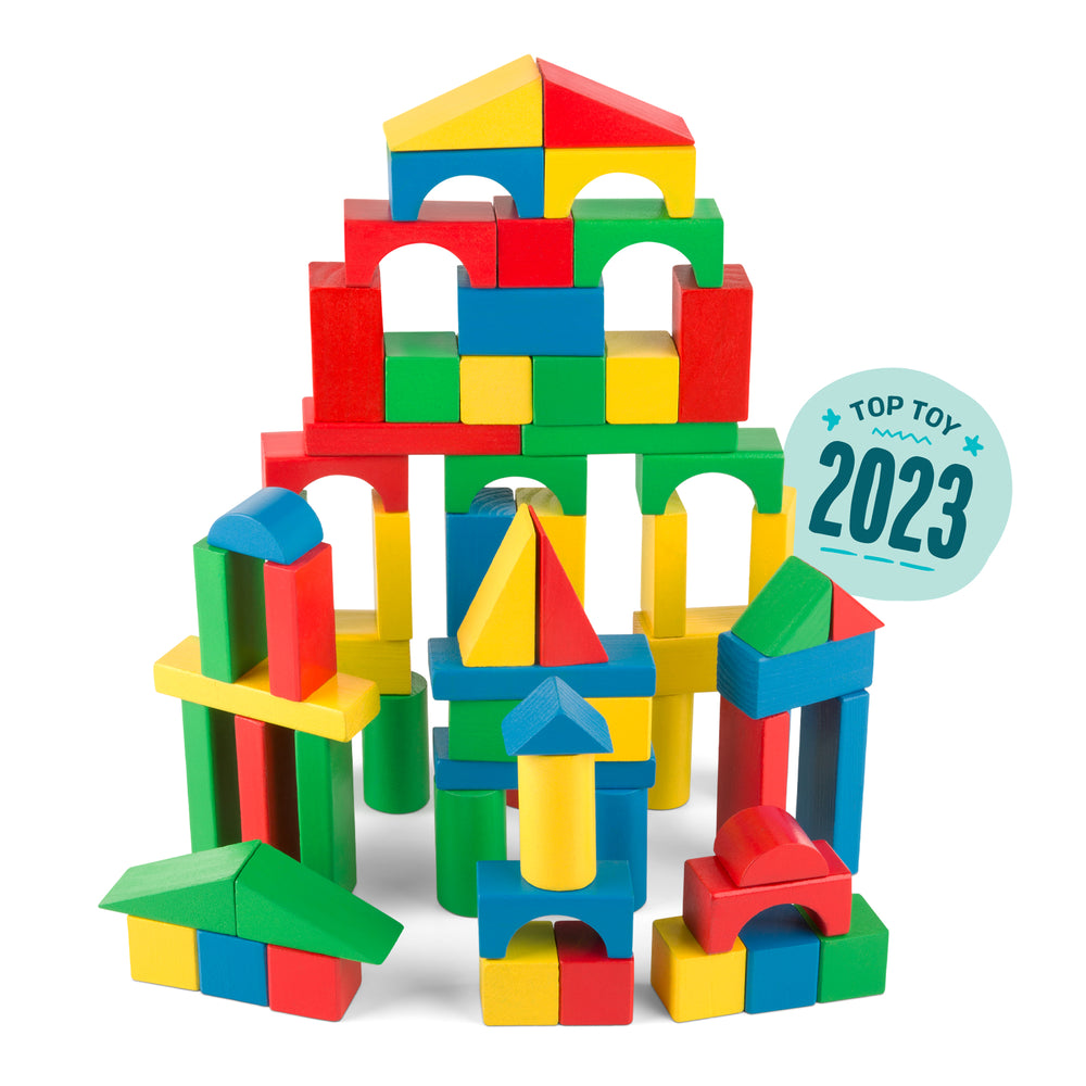 100 Piece Wood Blocks Set