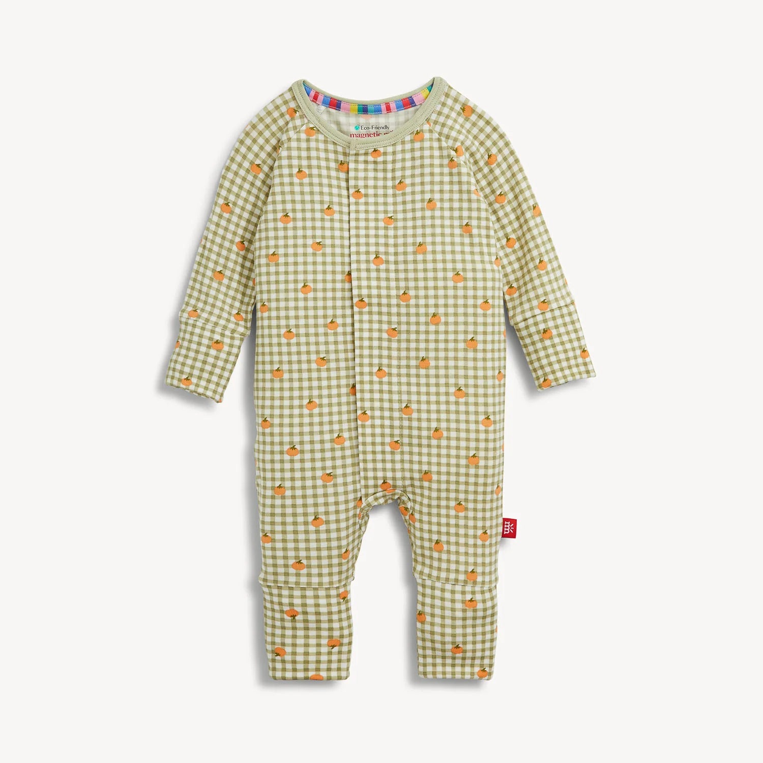 Magnetic Me Modal Convertible Coverall | Pumpkin Plaid