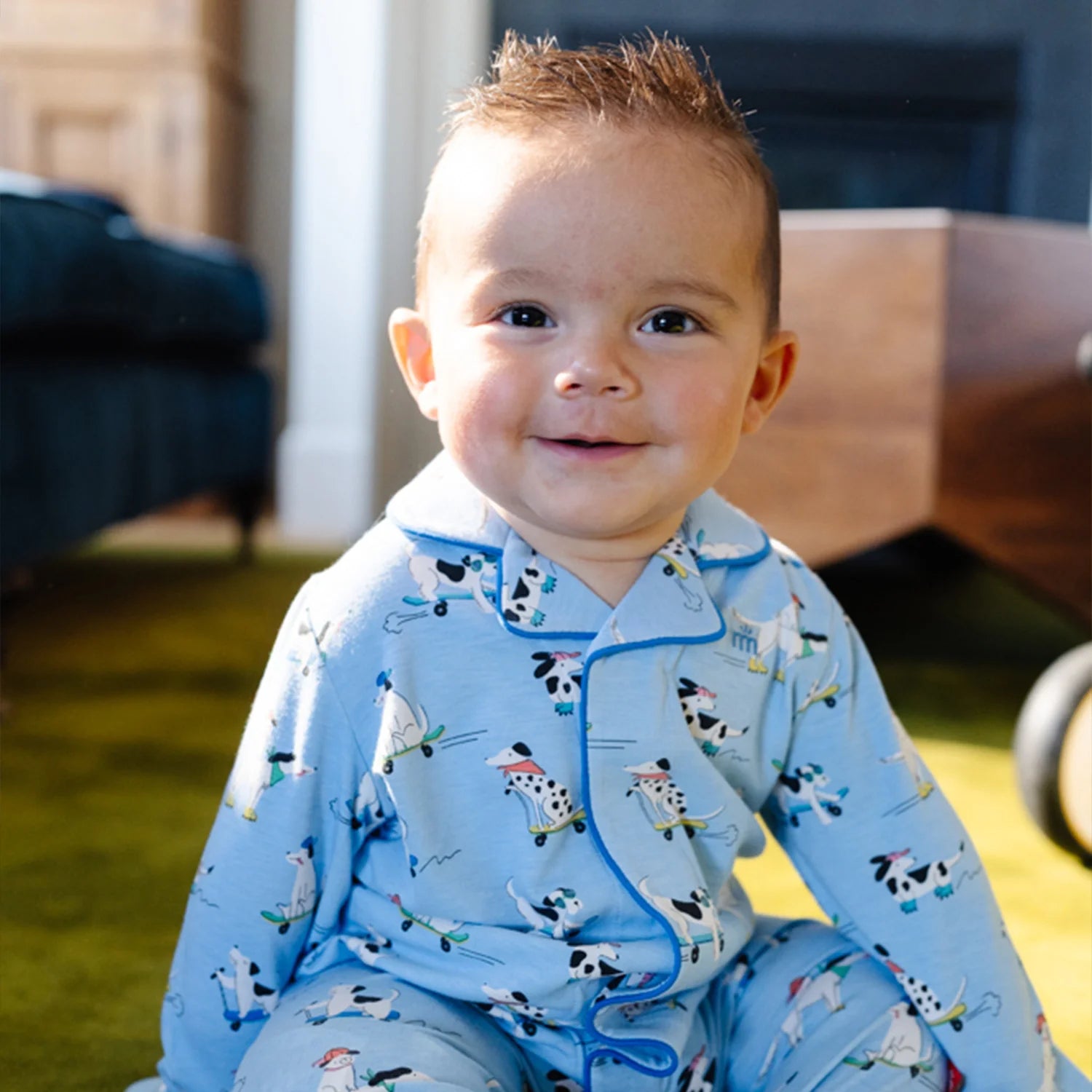 Magnetic Me Romper w/ Piping | Ruff Riders