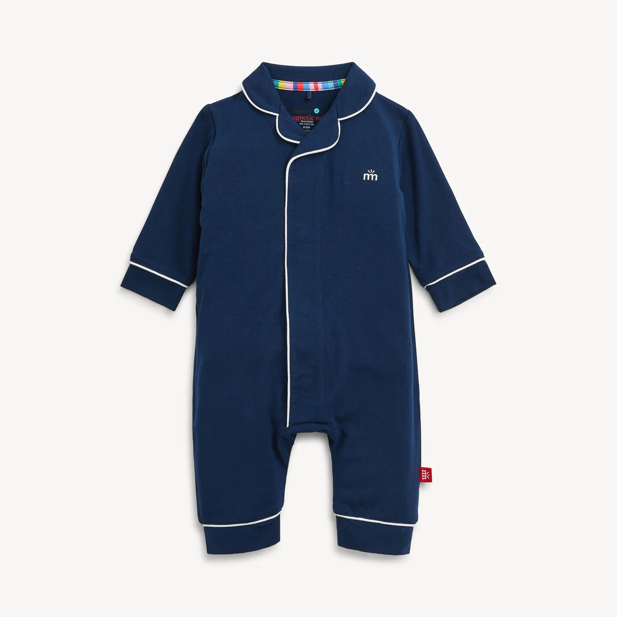 Magnetic Me Romper w/ Piping | Navy