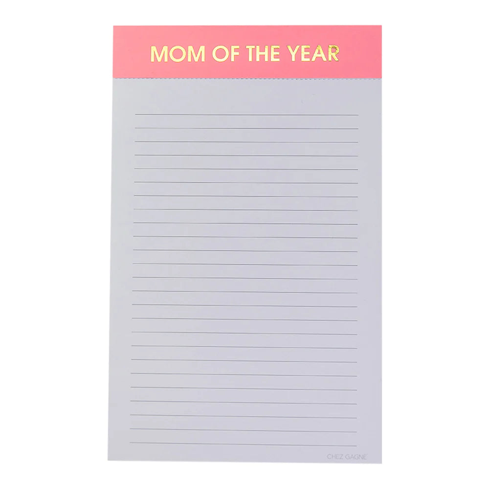 Mom Of The Year Notepad