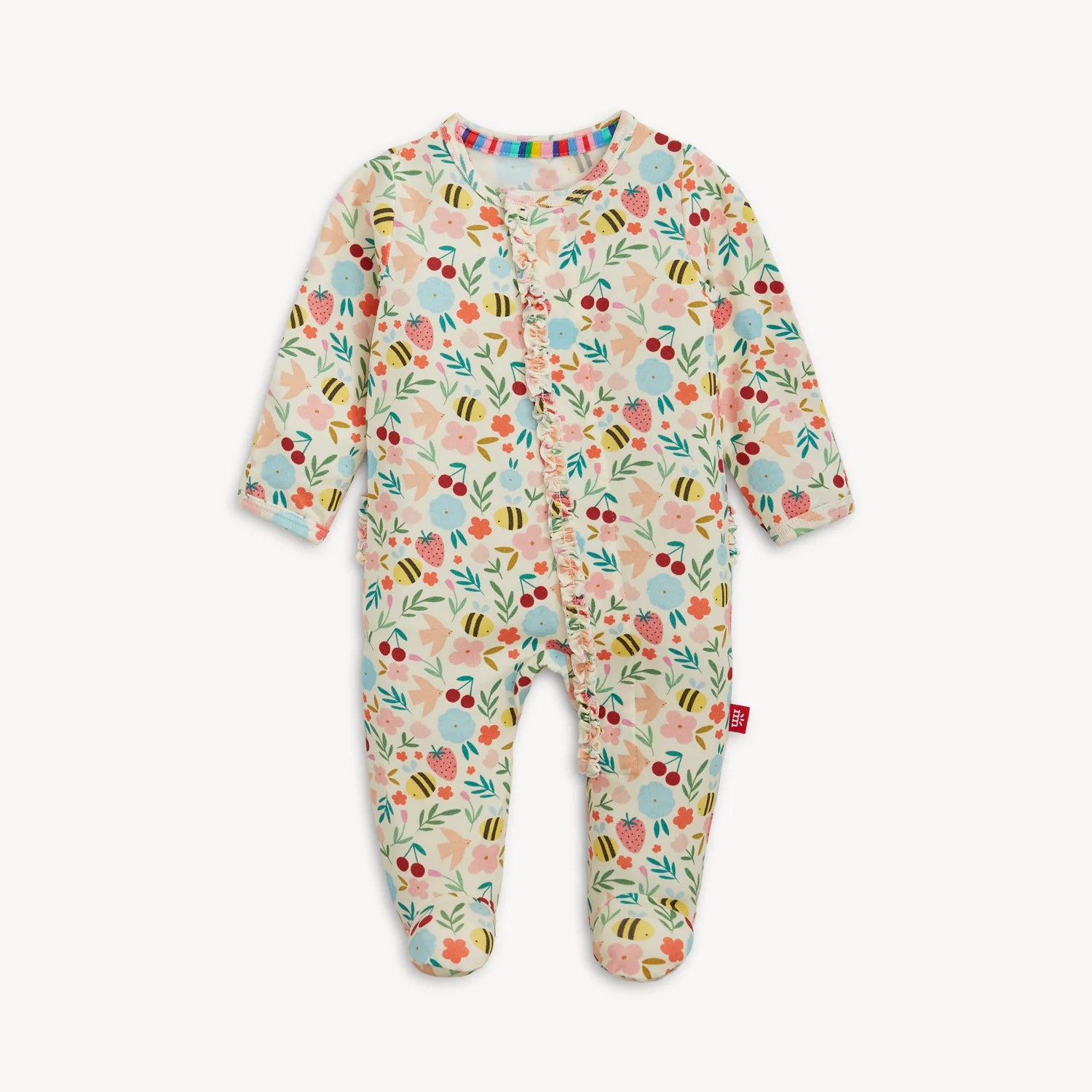 Magnetic Me Ruffle Footie | Honey Blossom