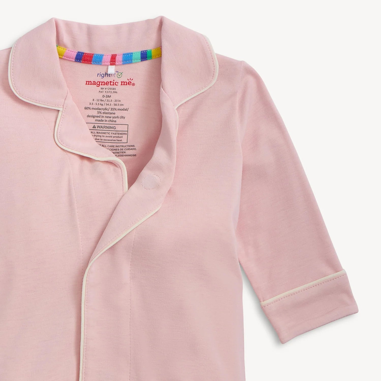 Magnetic Me PJ Romper | Blush