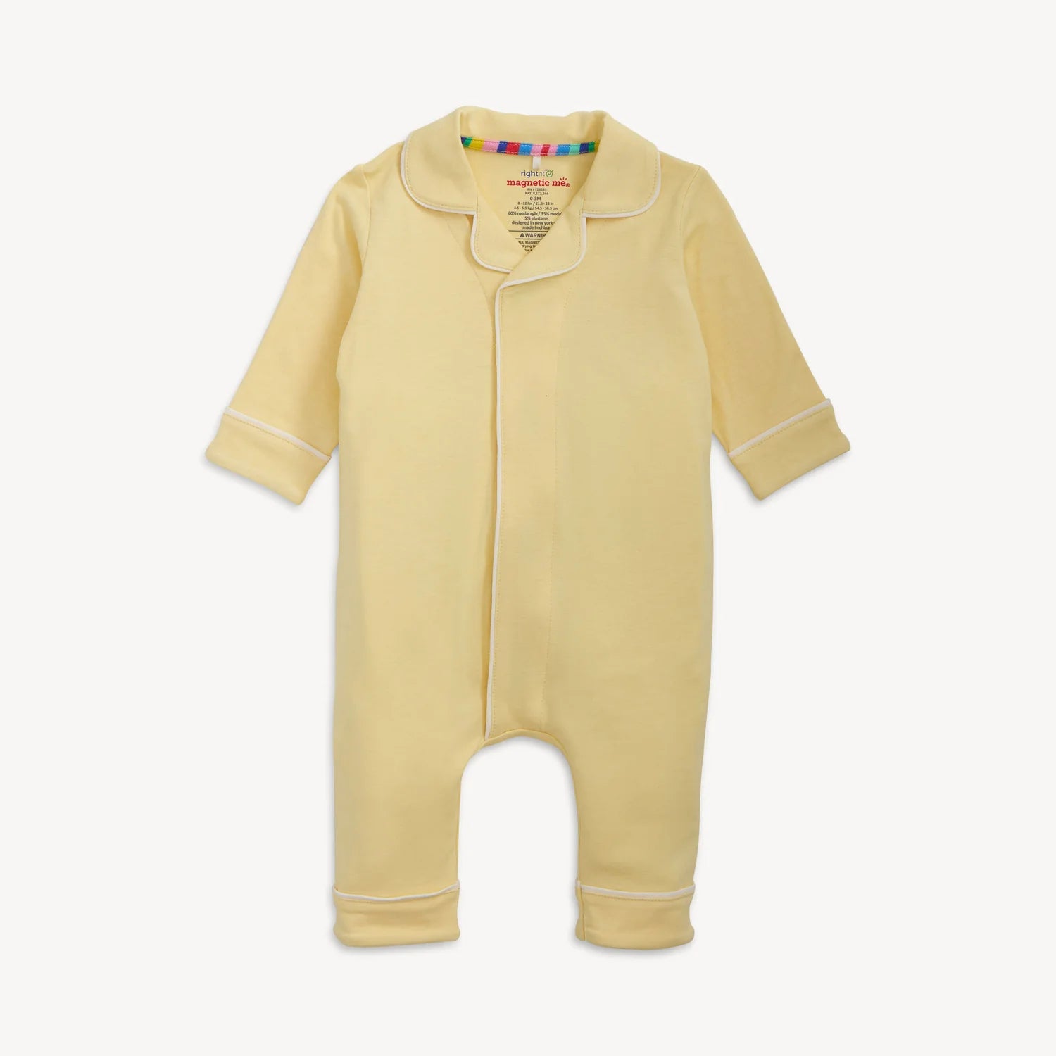 Magnetic Me PJ Romper | Stars Yellow