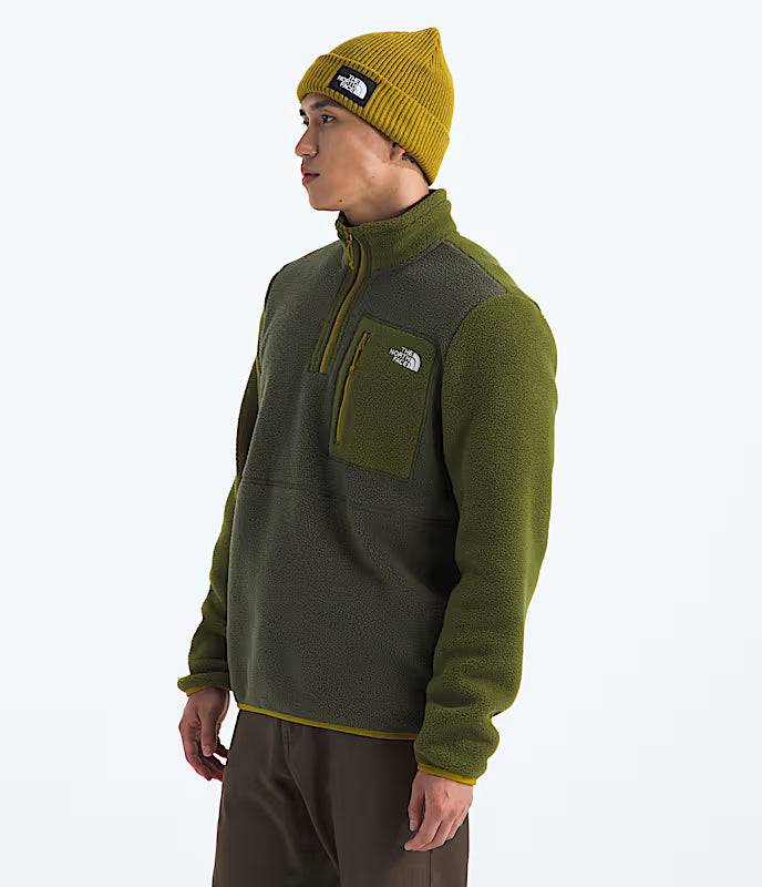 Men's Yumiori 1/4 Zip | New Taupe Green/Woodland Green/Deep Dijon