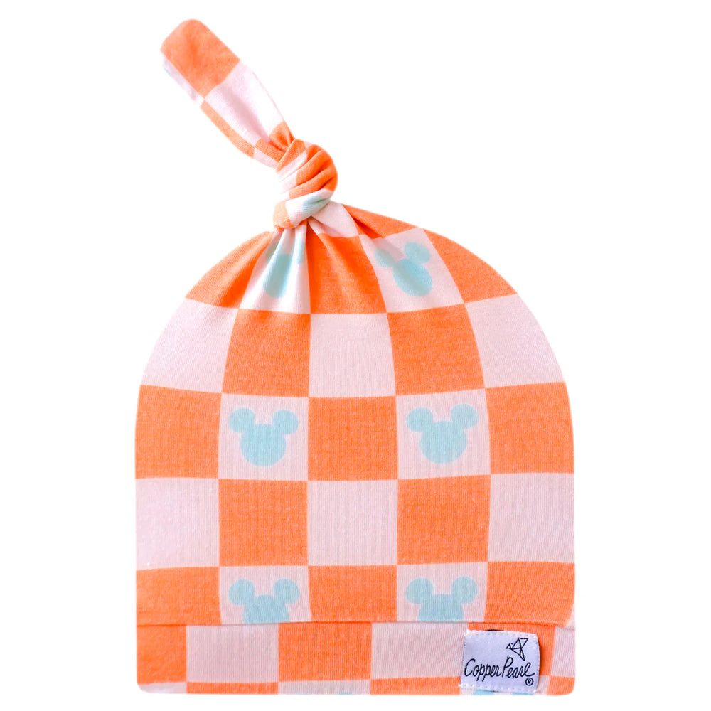 
                      
                        Copper Pearl Top Knot Hat | Mickey Mouse Checkered
                      
                    