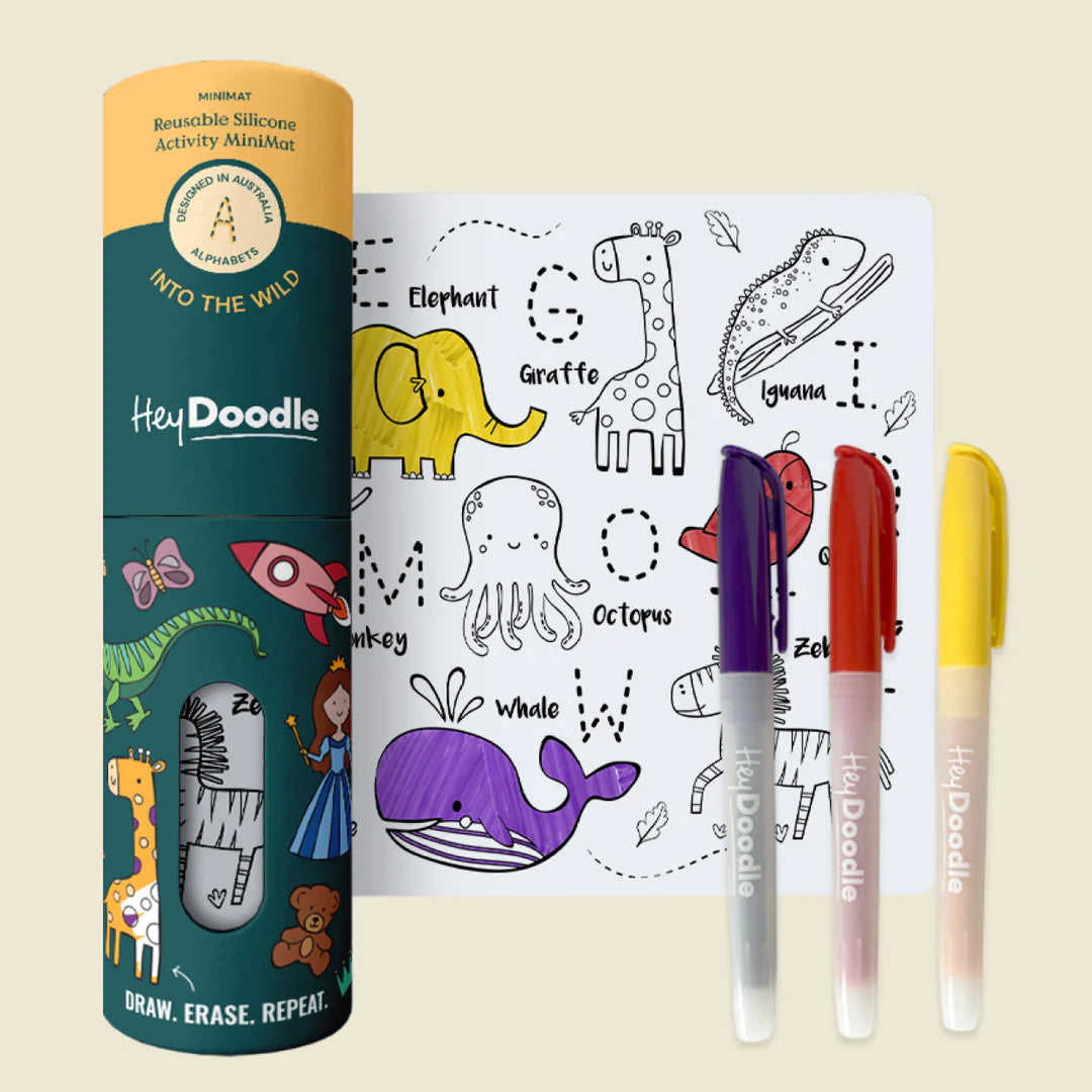 Hey Doodle Mini Coloring Mat | Into The Wild
