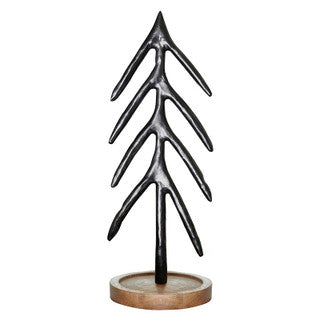 12" Black Metal Tree