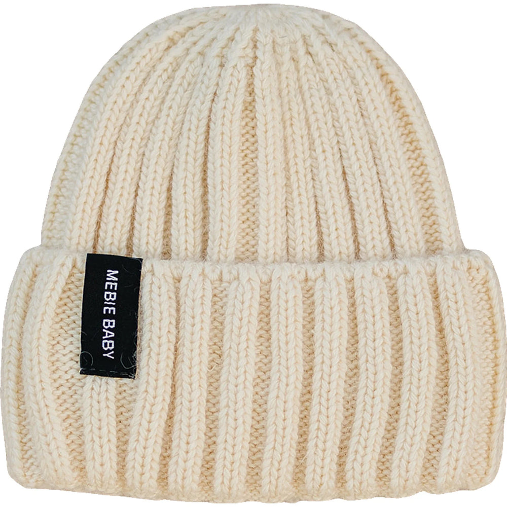 Mebie Baby Chunky Knit Beanie | Cream