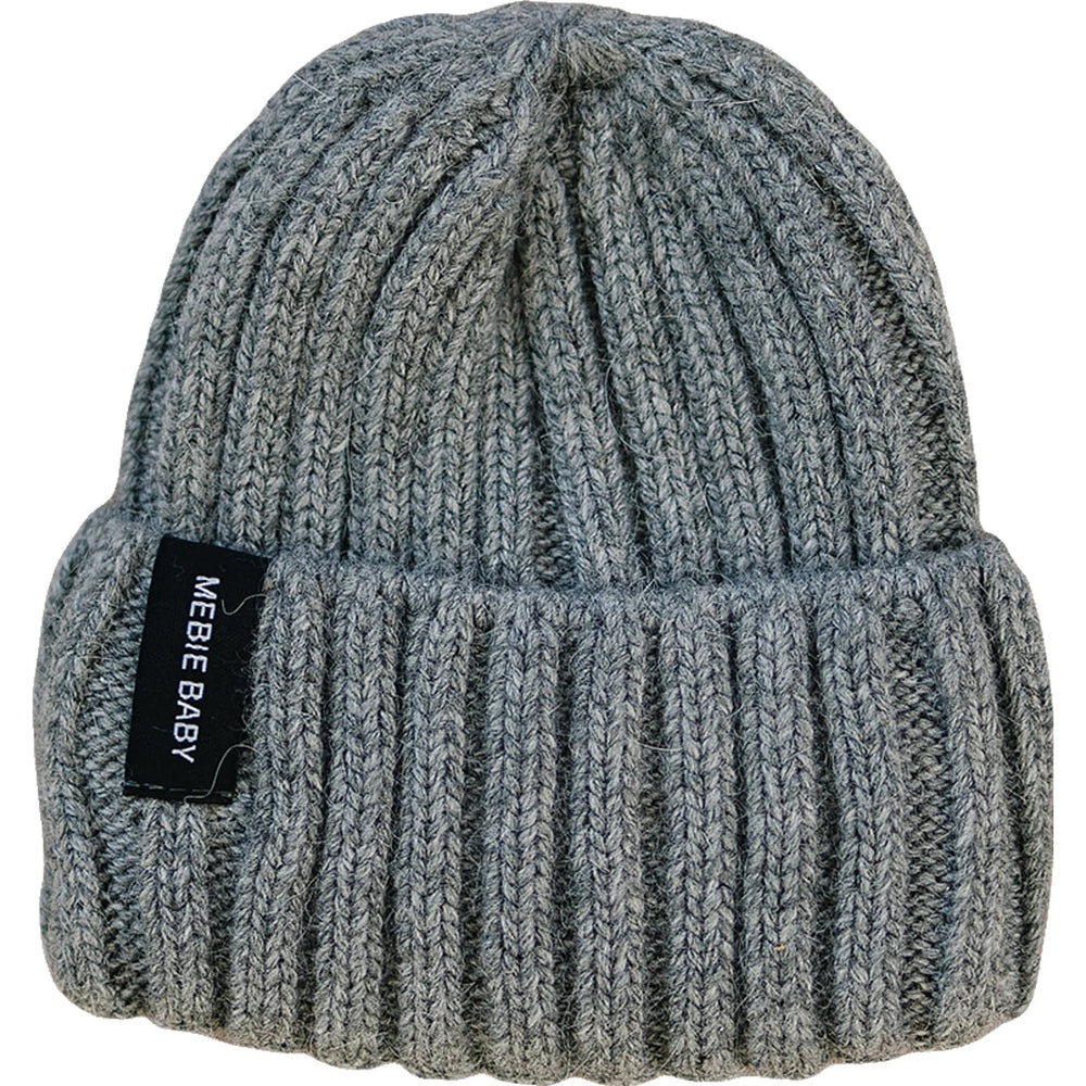 Mebie Baby Chunky Knit Beanie | Grey