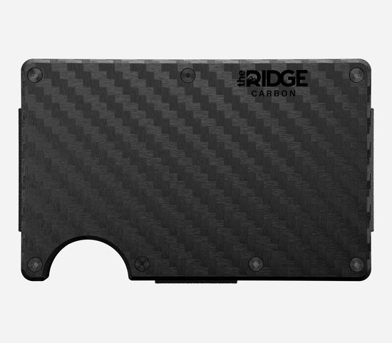 Ridge Wallet Money Clip | Carbon Fiber 3K
