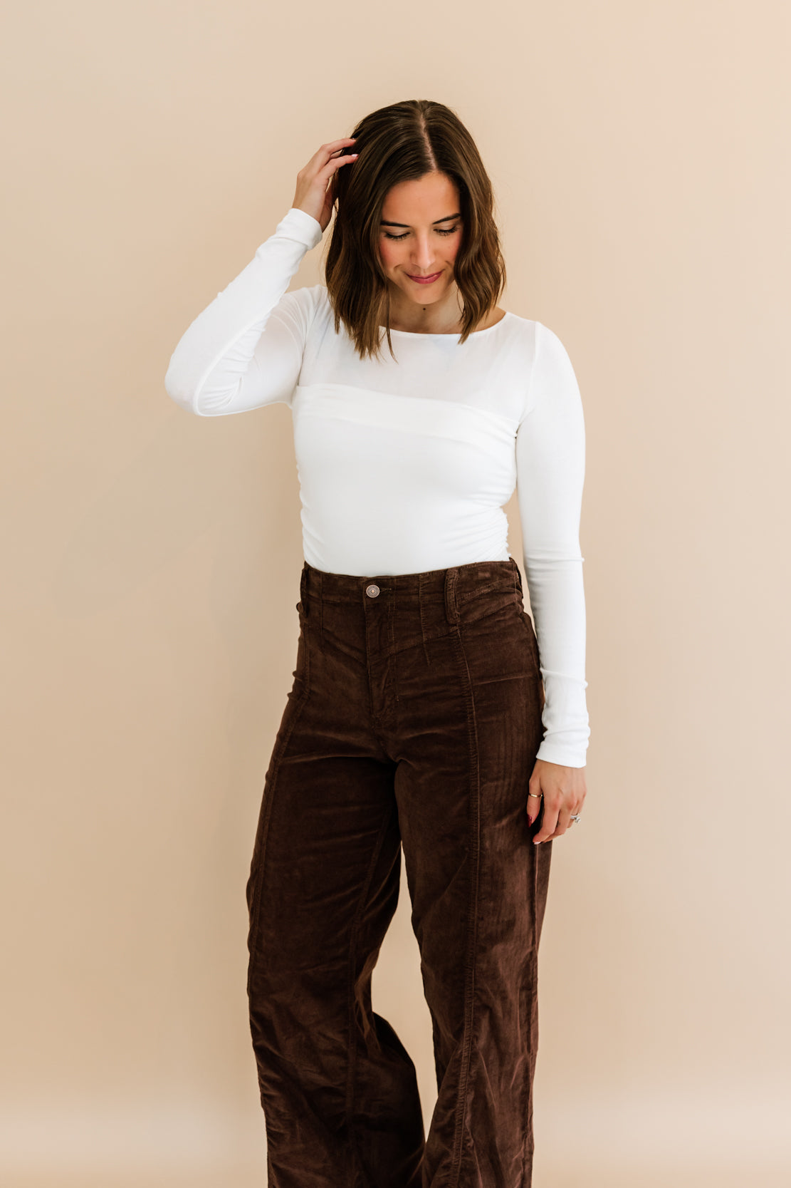 Ashtin Ruched Long Sleeve | Ivory