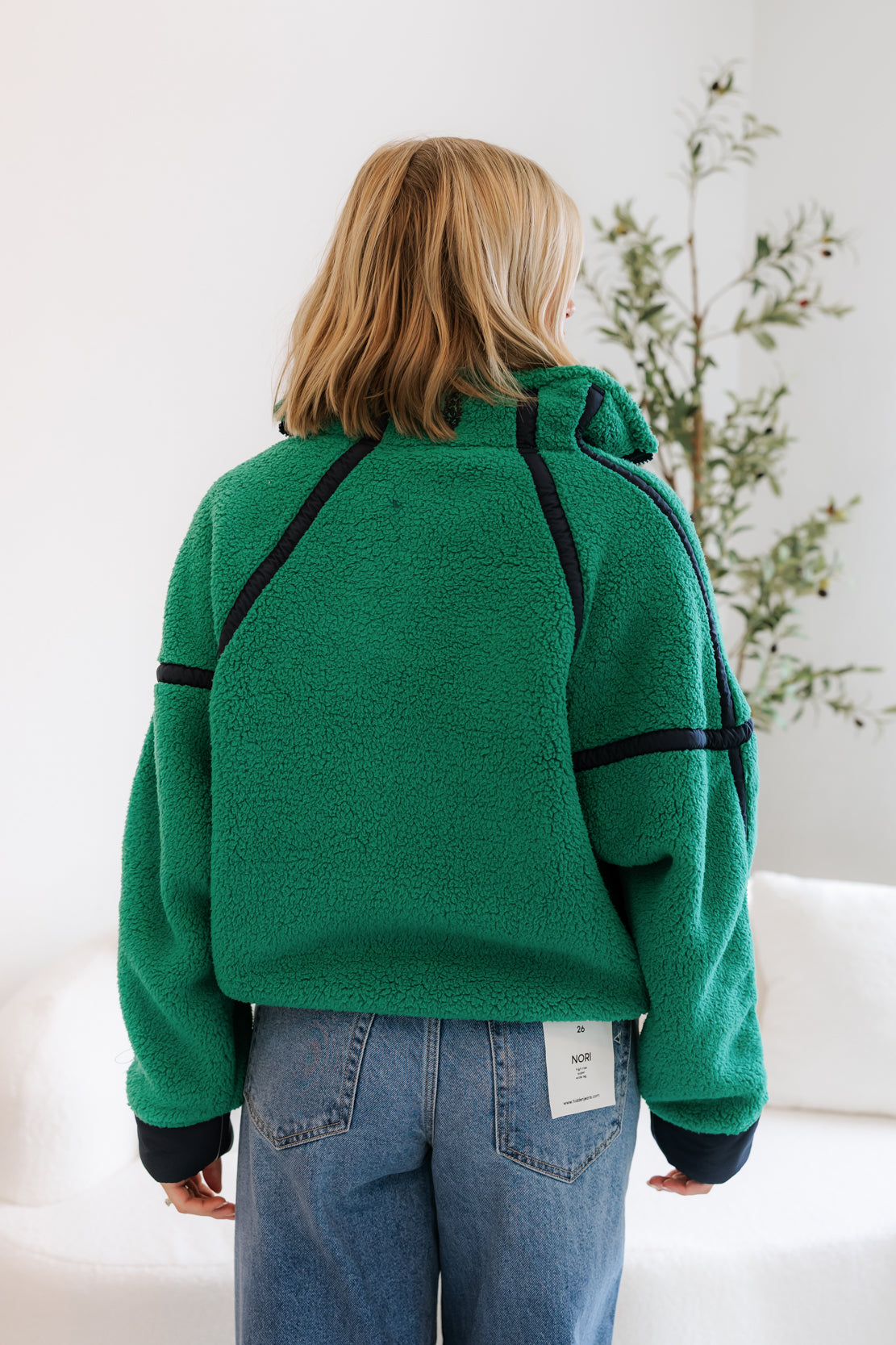 Mountain High Half-Zip Fleece | Green Glow