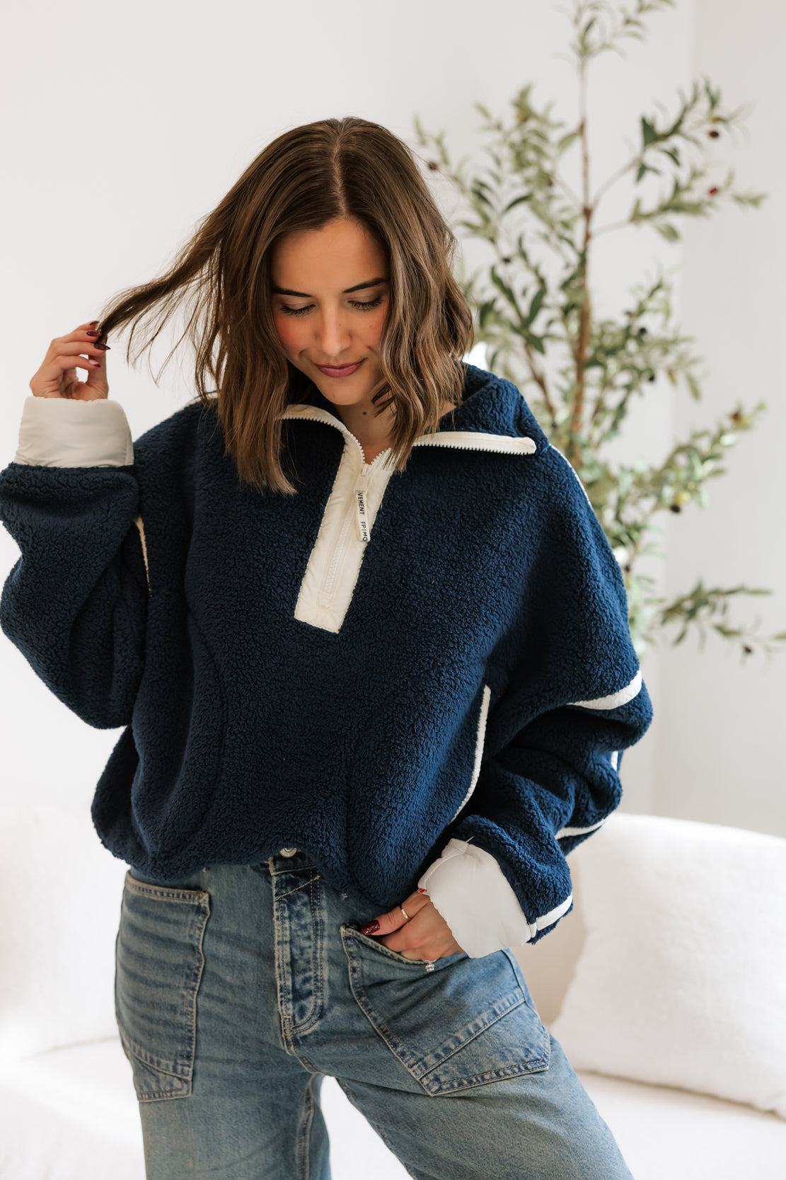 Mountain High Half-Zip Fleece | Navy Combo