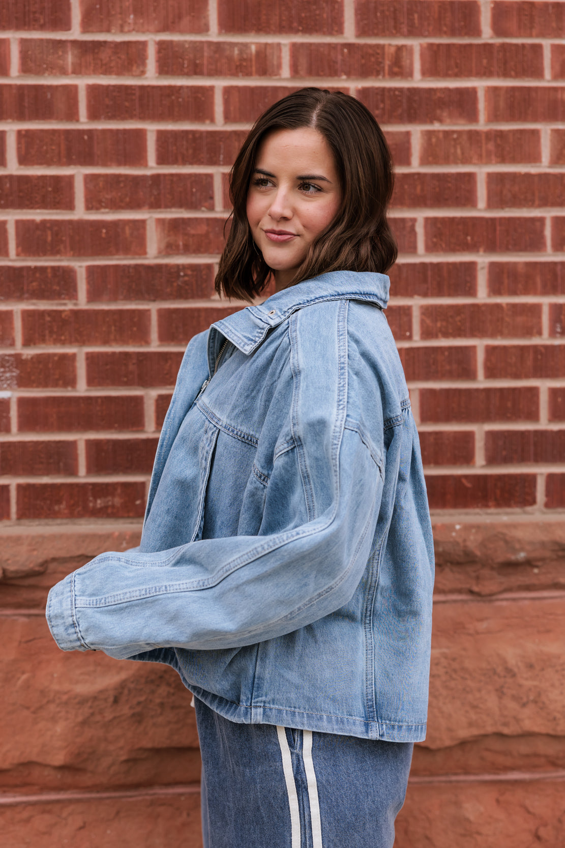 Emily Cinch Denim Jacket | Medium Wash
