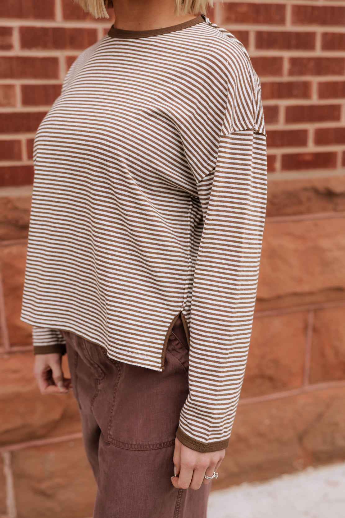 Willa Striped Long Sleeve | Mocha
