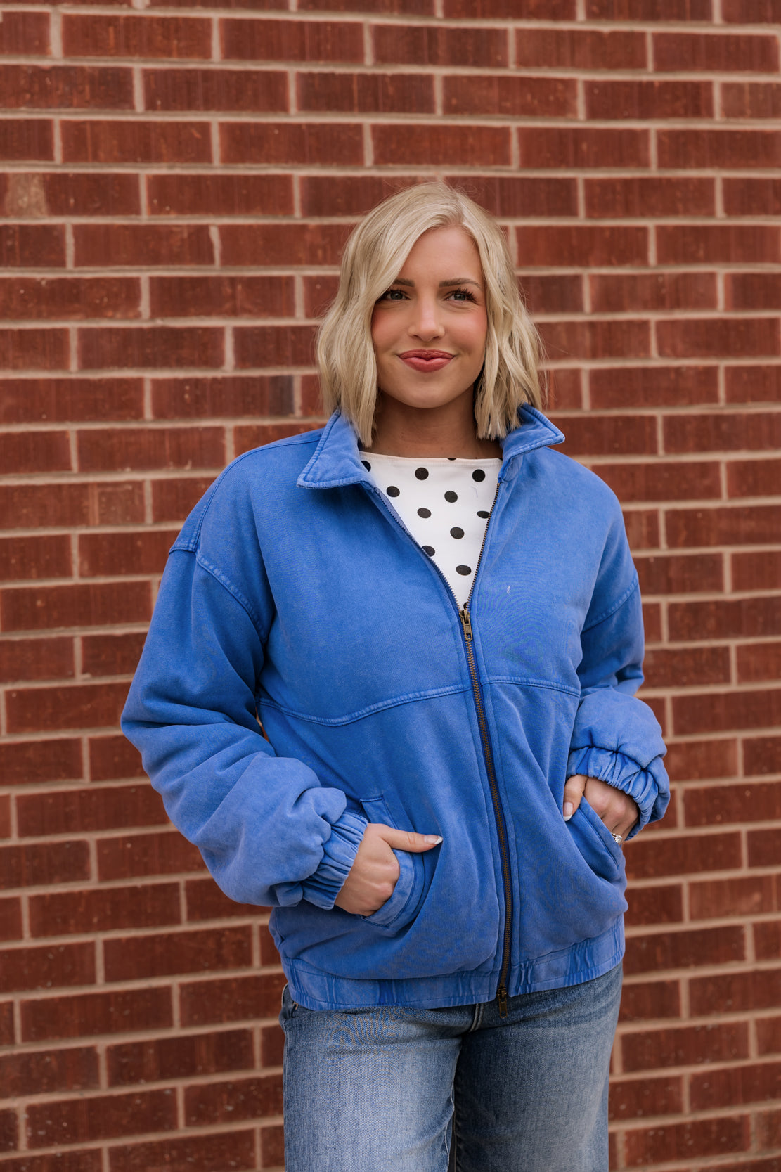 Avery Puffer Jacket | Cobalt