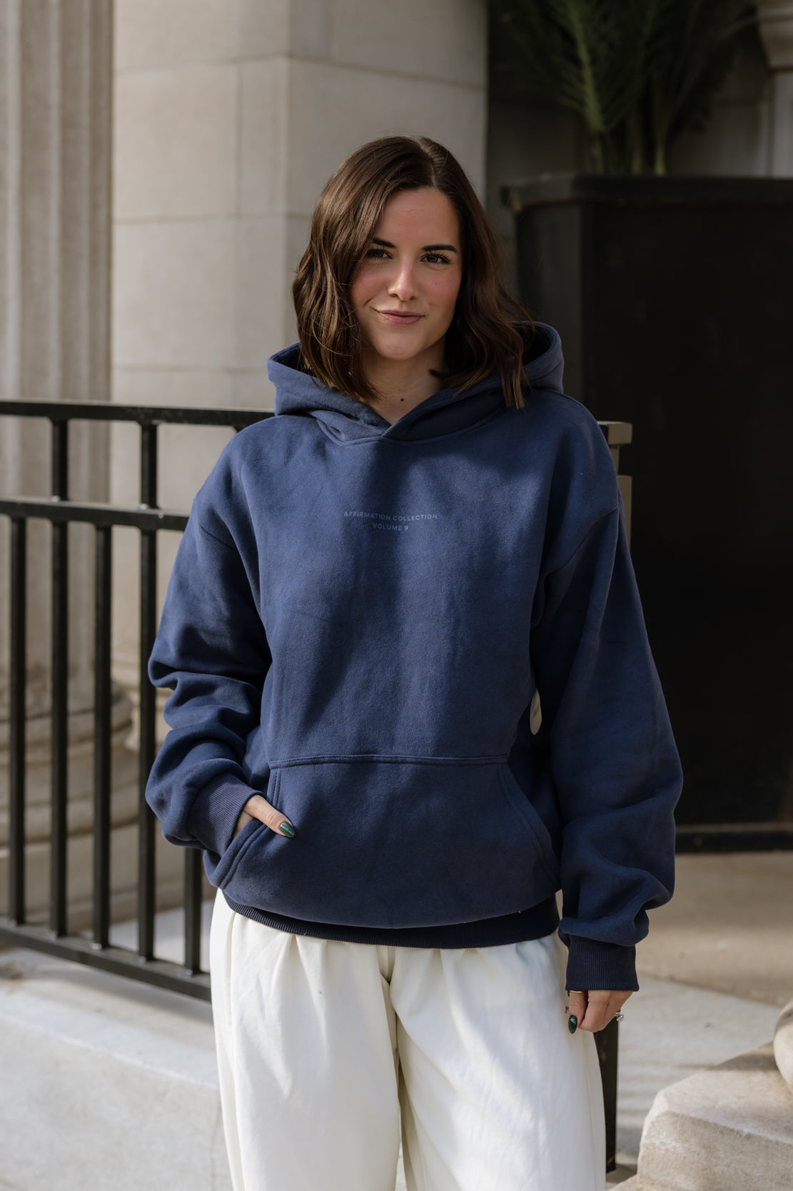 Comfrt Affirmation Hoodie Mega | Midnight Blue