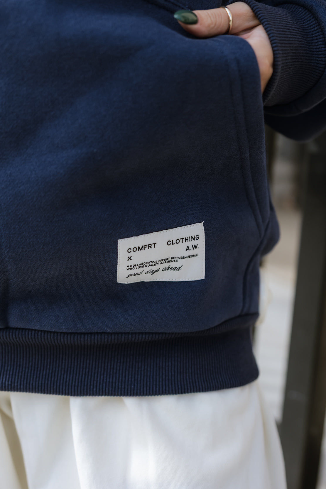Comfrt Affirmation Hoodie Mega | Midnight Blue