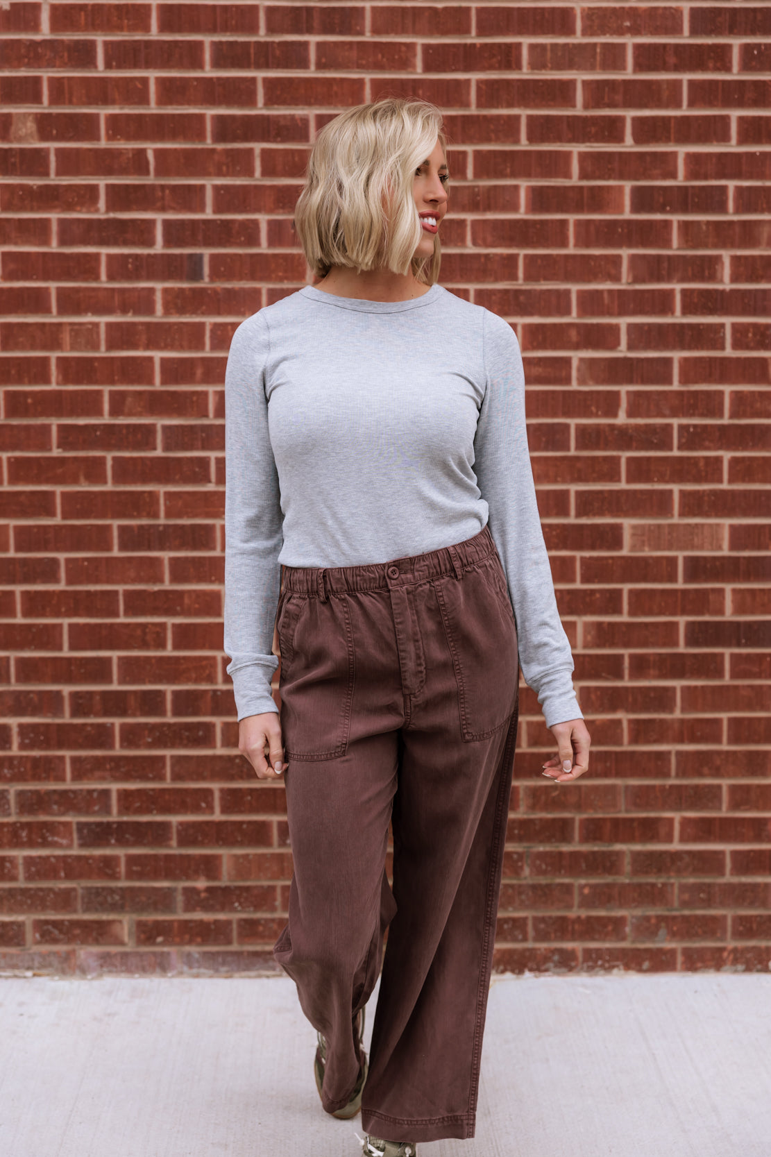 Stacy Top | Heather Grey