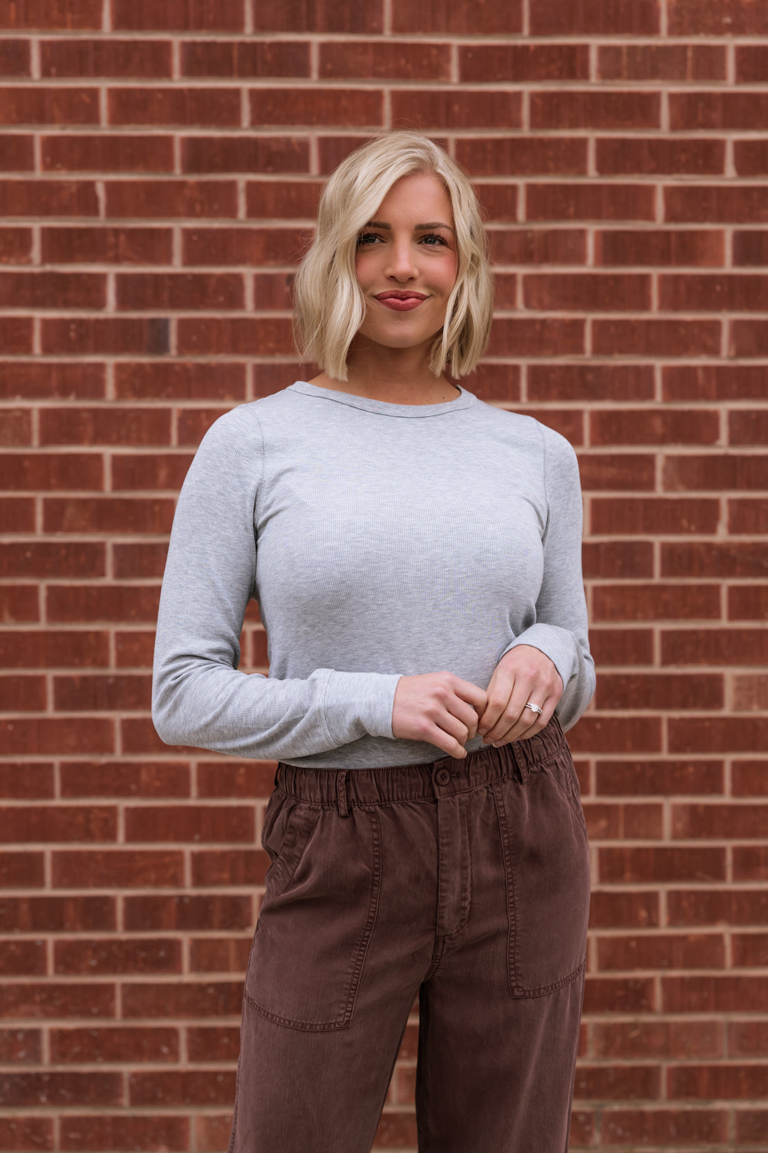 Stacy Top | Heather Grey