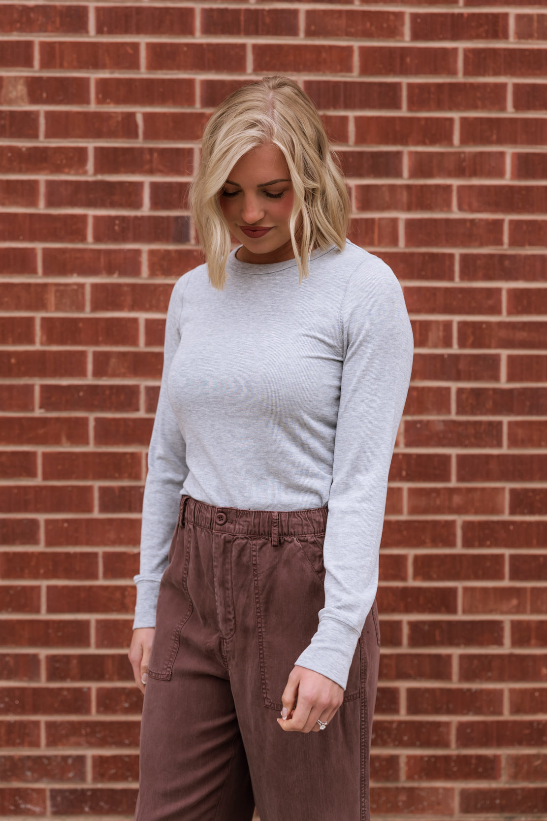 Stacy Top | Heather Grey