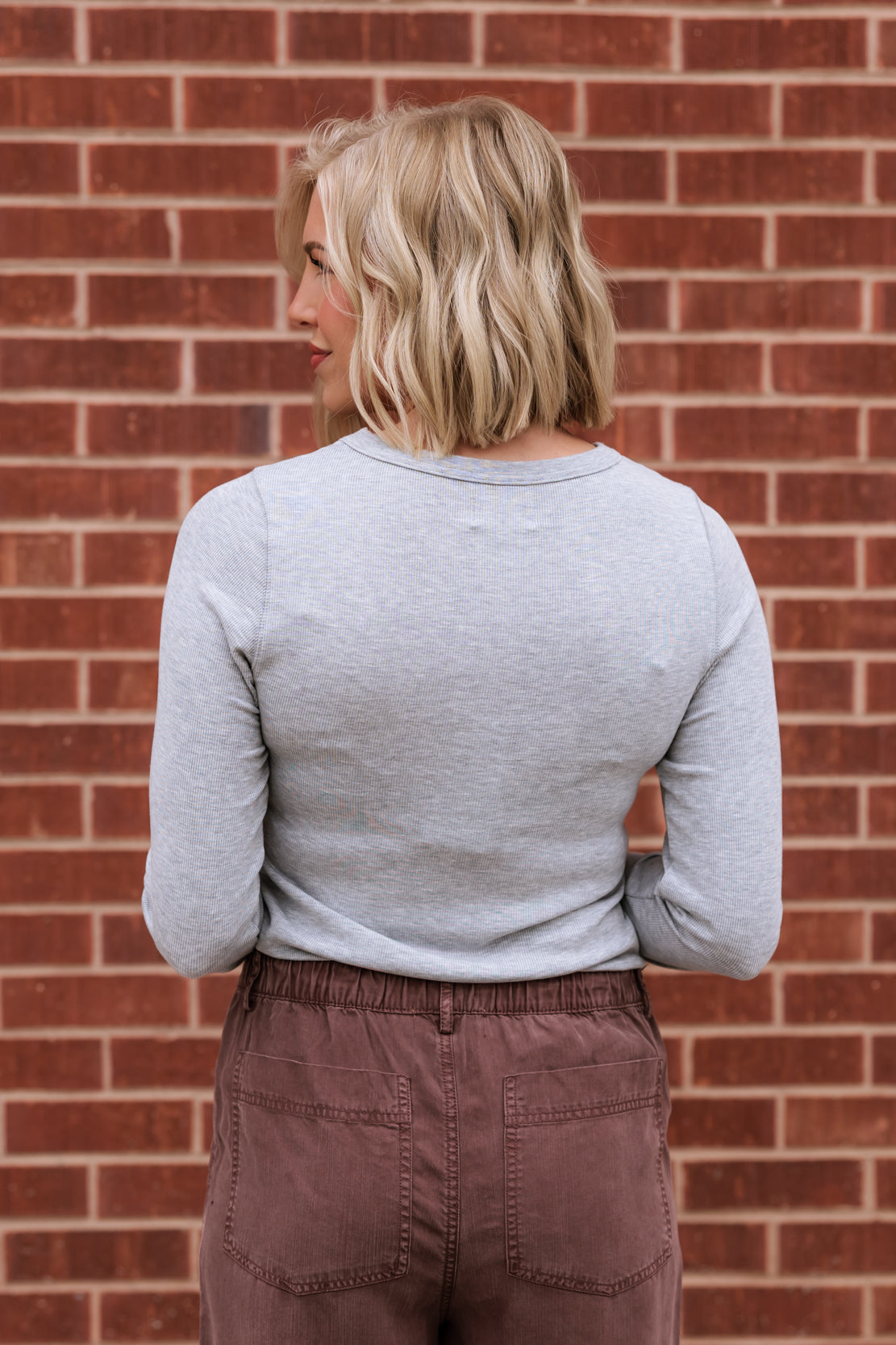 Stacy Top | Heather Grey