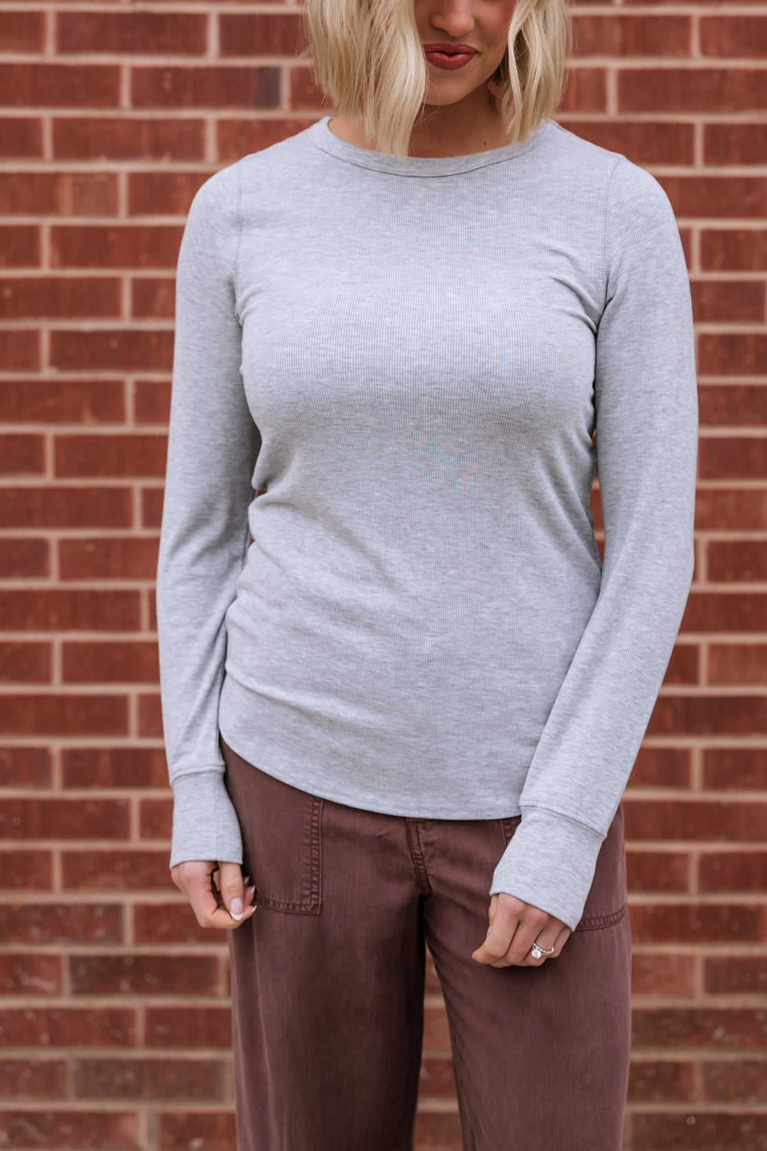 Stacy Top | Heather Grey