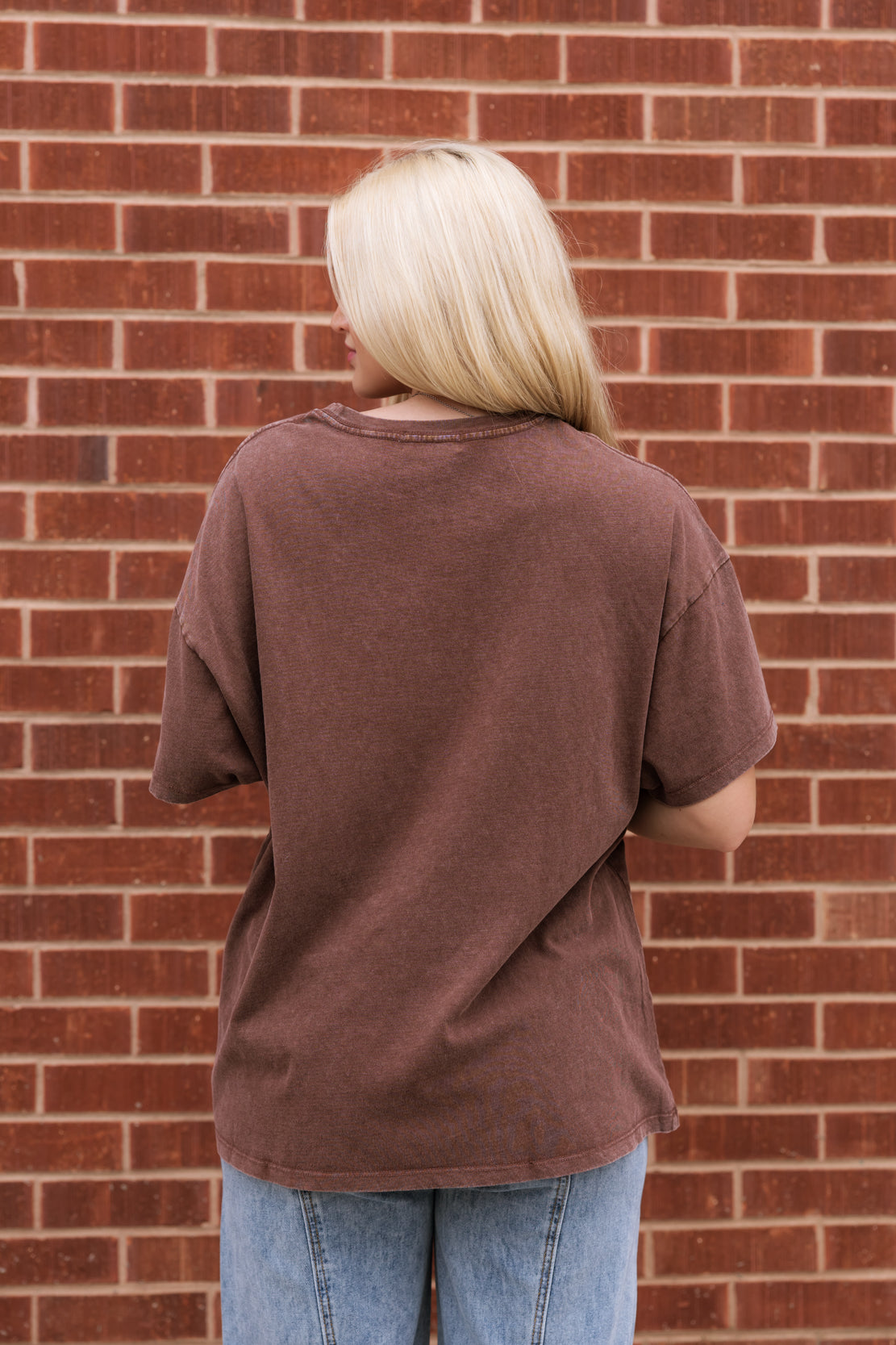 Bianca Oversized Tee | Dark Brown