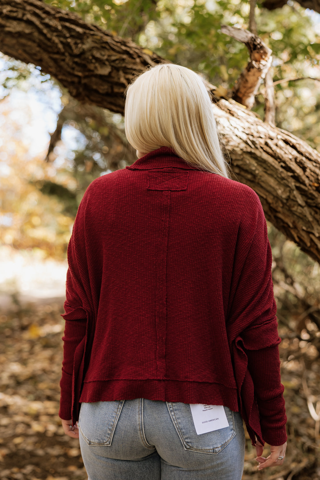 We The Free Moon Daisy Turtleneck Twofer | Cabernet
