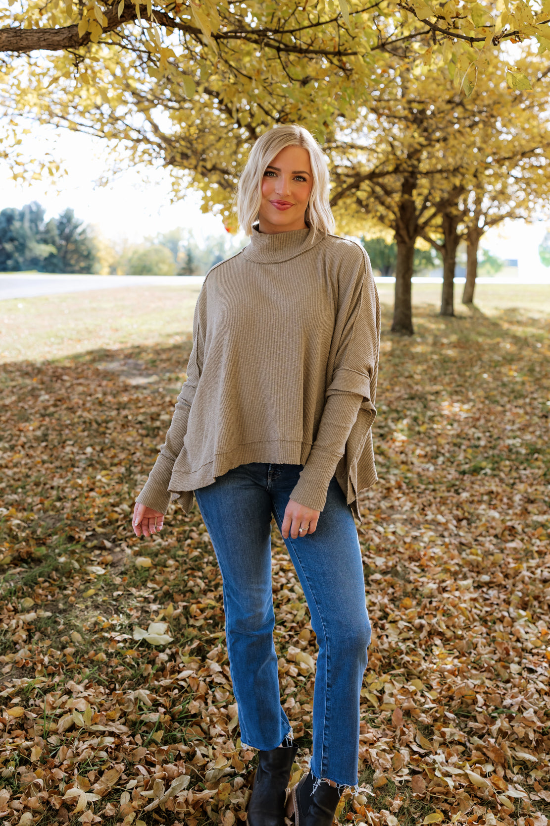 We The Free Moon Daisy Turtleneck Twofer | Saged Army